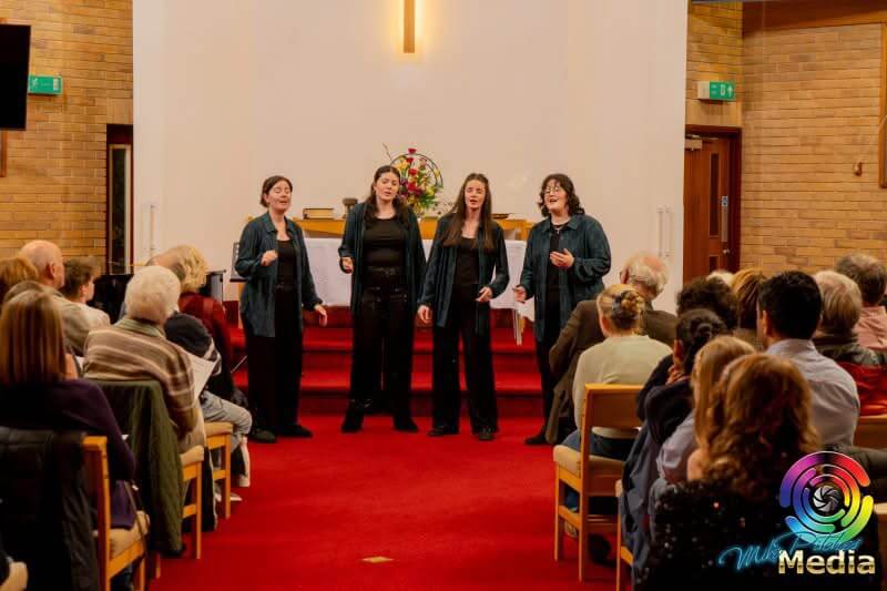 Performers on stage at the Saltash Music, Speech and Drama Festival