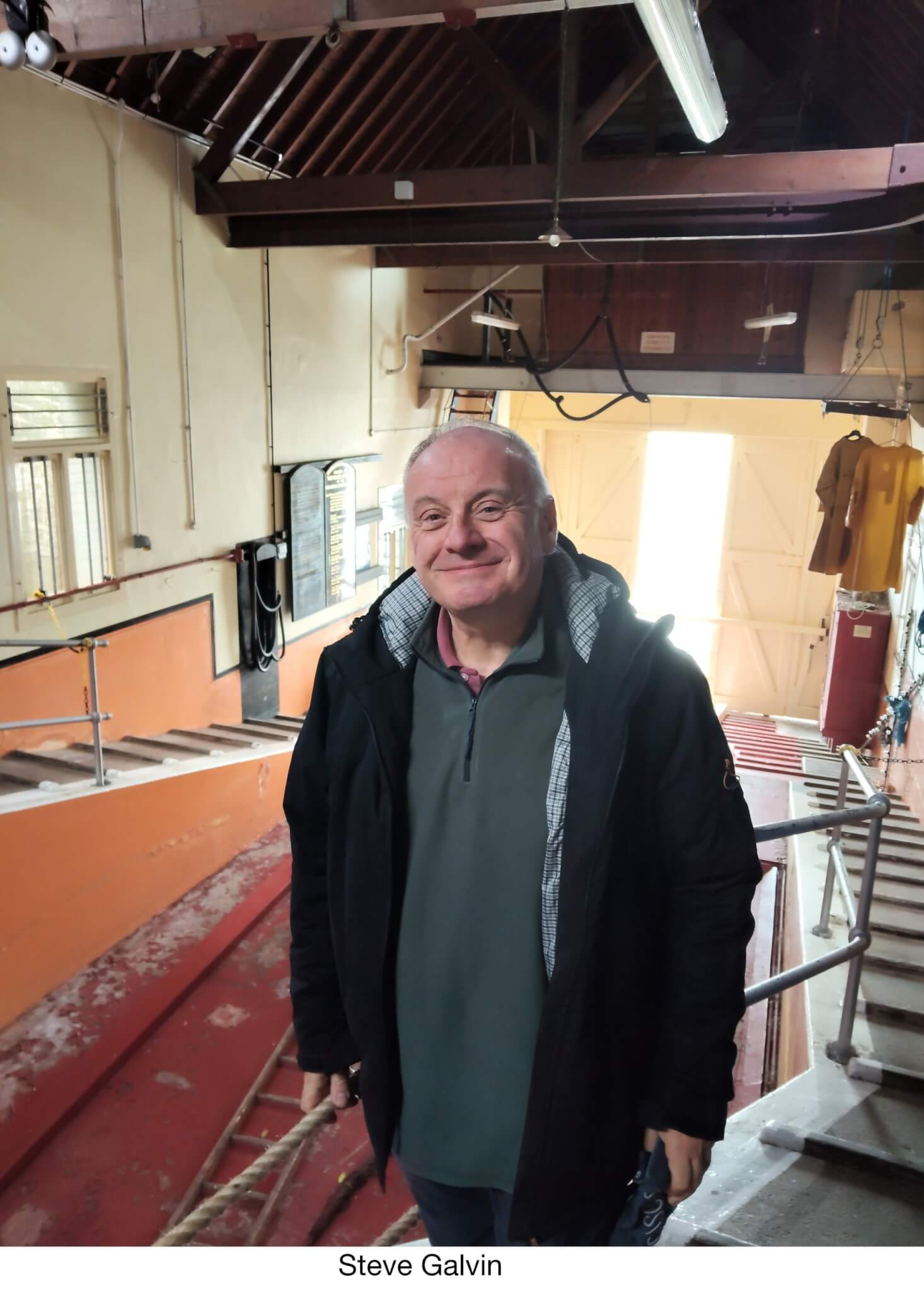 Steve Galvin inside the Old Penlee Lifeboat Station