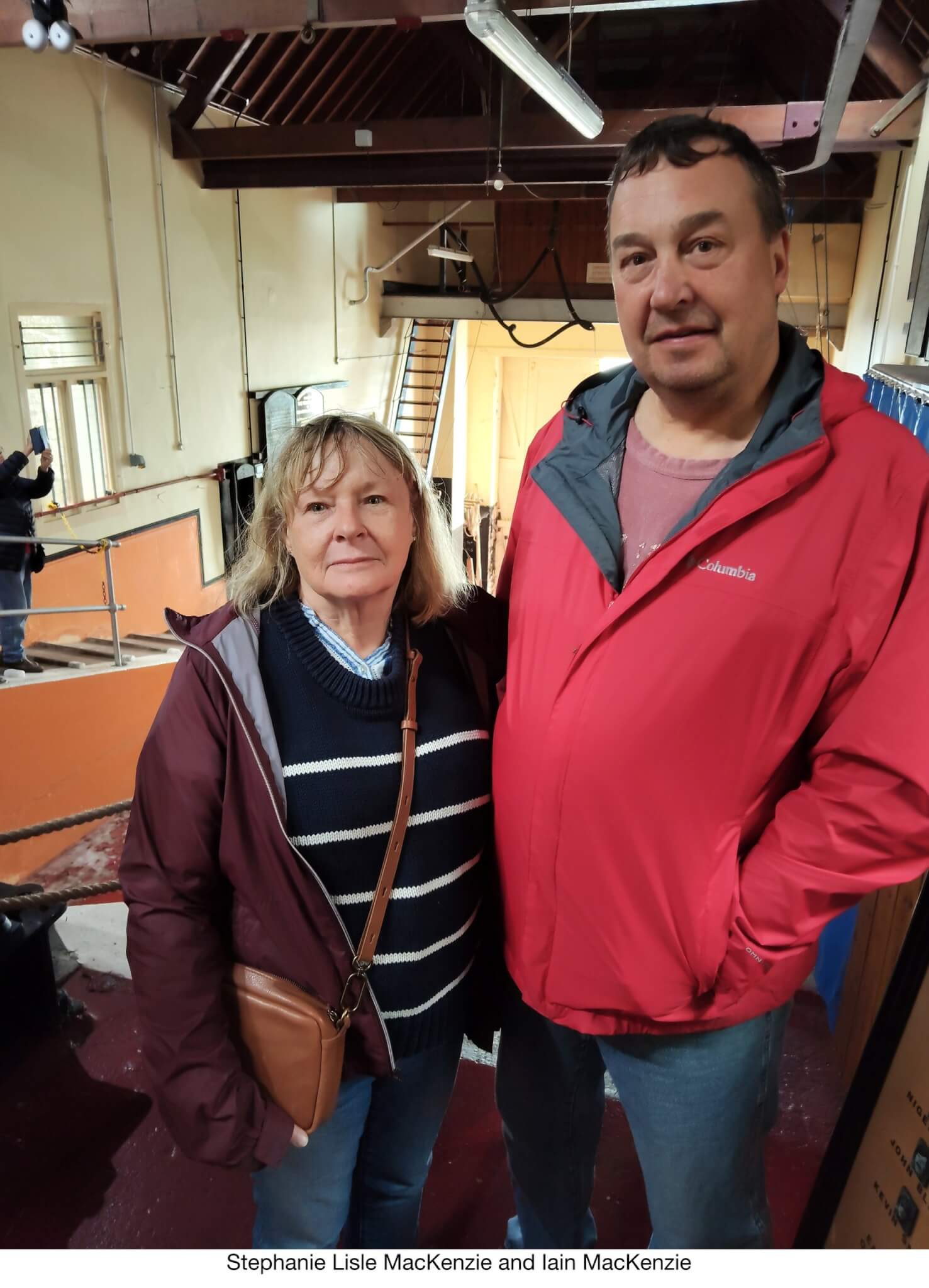 Stephanie Lisle MacKenzie and Iain MacKenzie at the Old Penlee Lifeboat Station