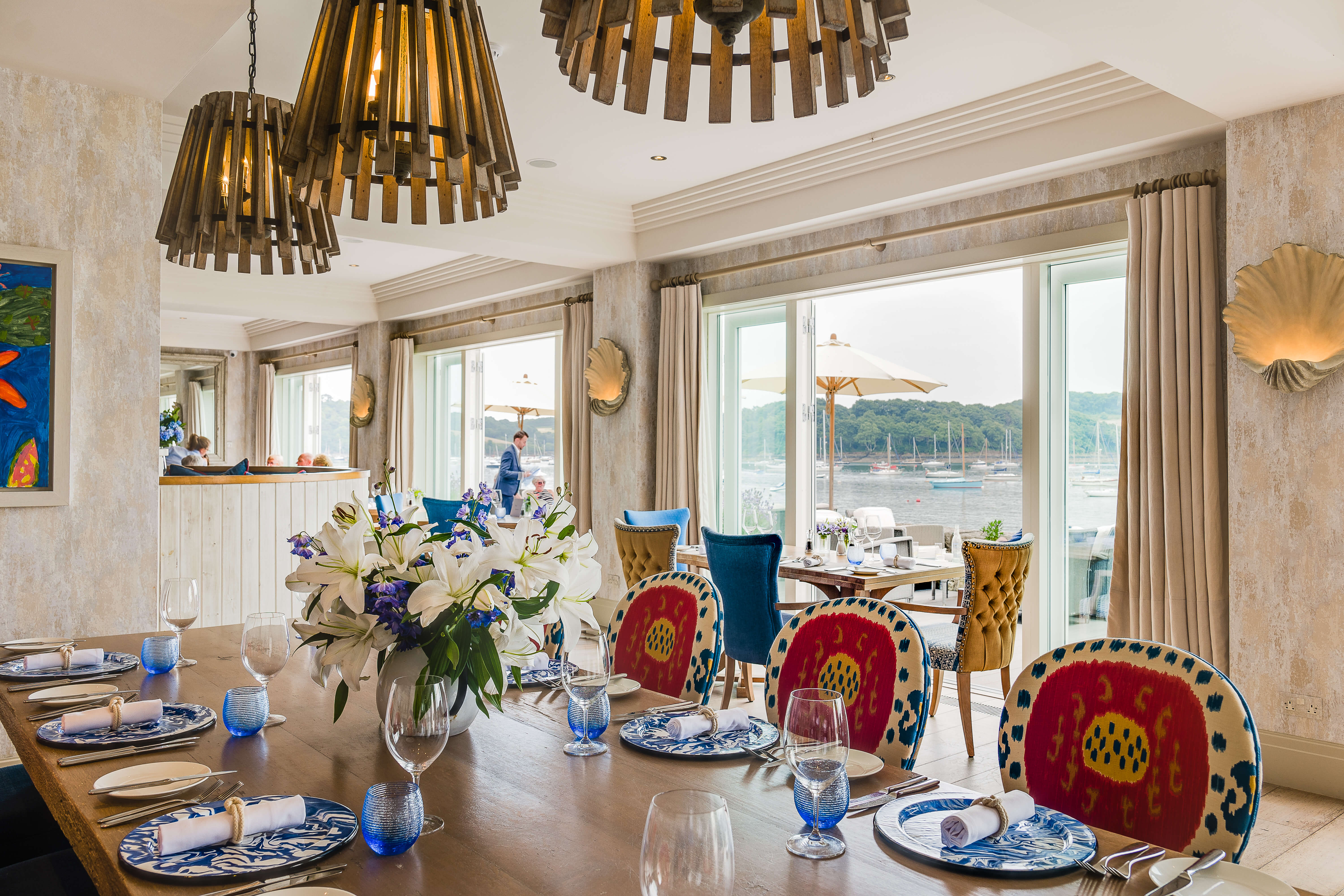 The dining room at Reef Knot Restaurant, The Idle Rocks