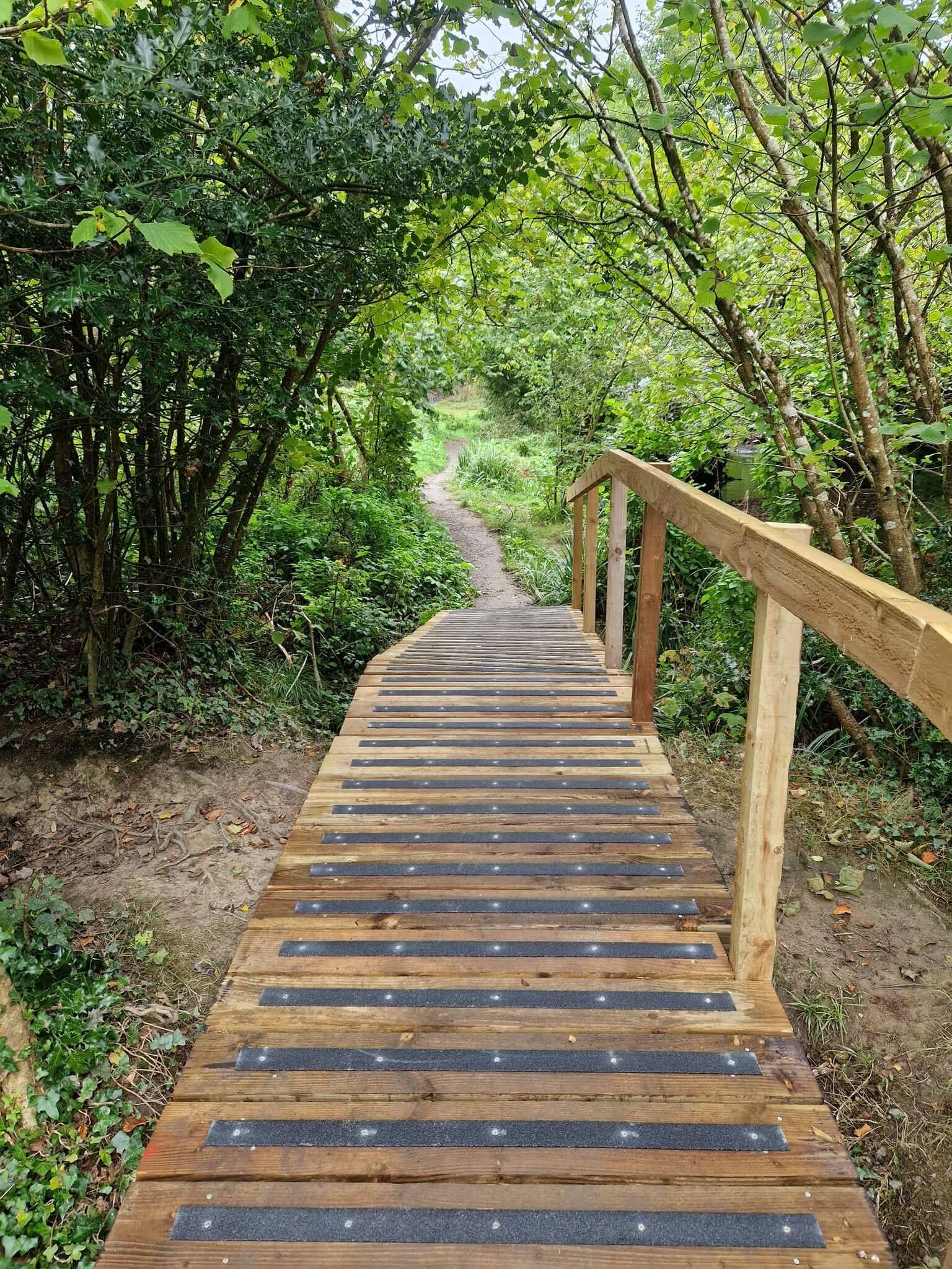The finished walkway at Daubuz Moor