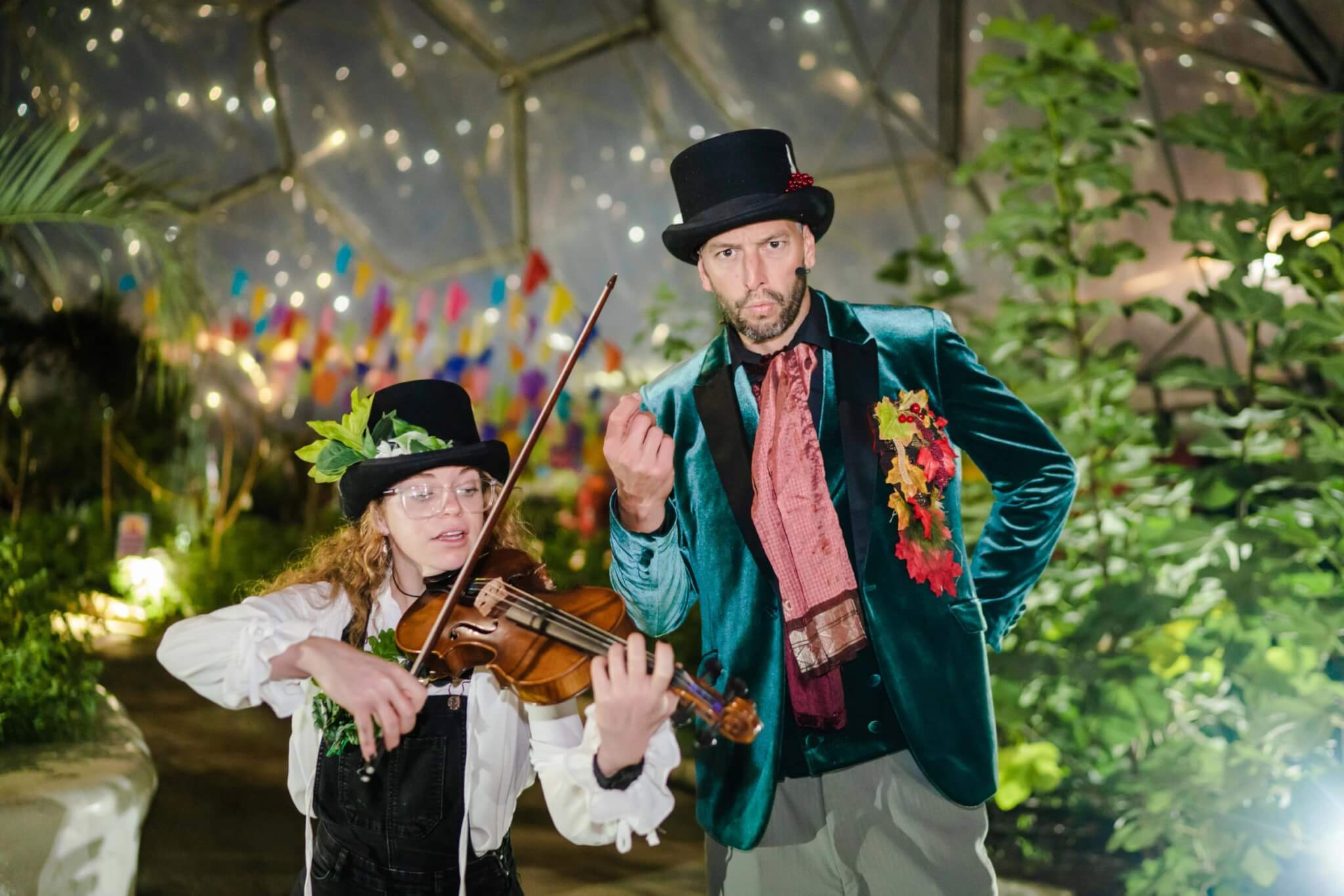 Eden Project's in-house Halloween band The Spellbinders performing