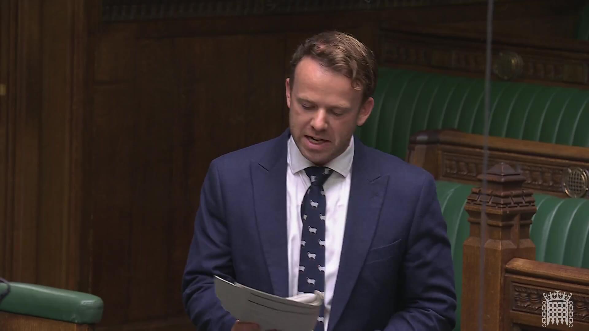 Ben Maguire MP speaking in the House of Commons