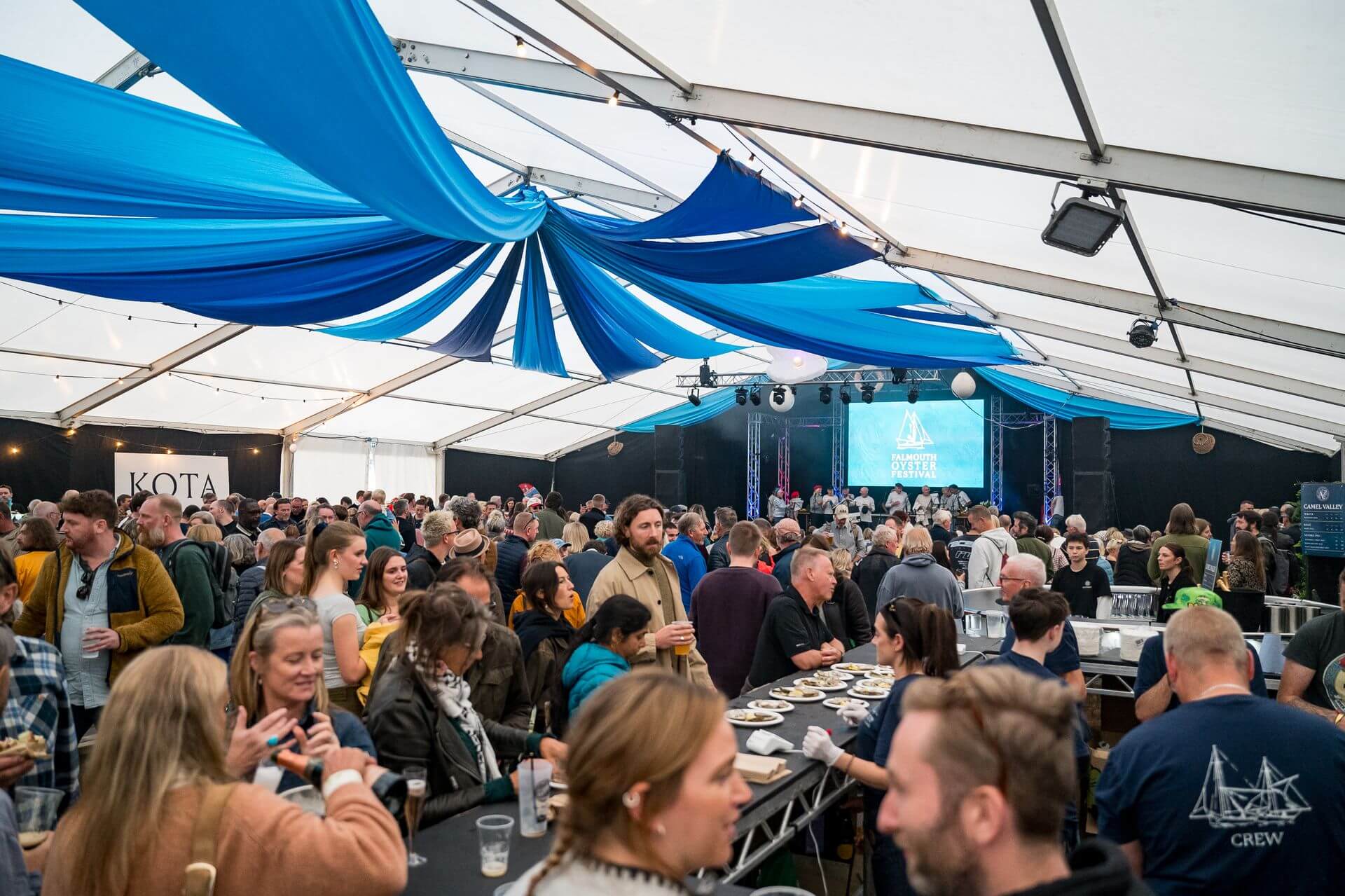 Falmouth Oyster Festival 2026 - the festival crowd