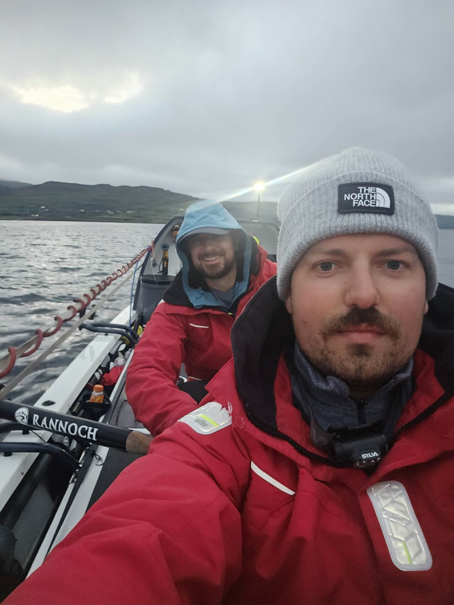Crew selfie during a training row