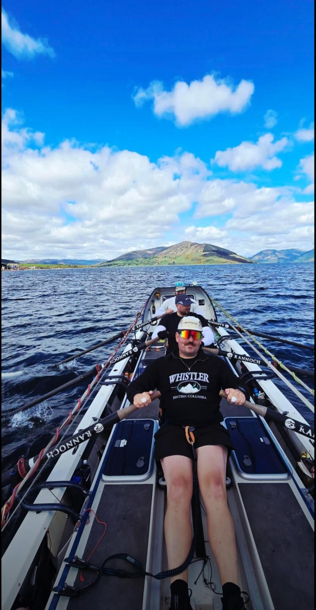 Training row on a Scottish loch