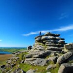 Rough Tor summit on Bodmin Moor, Cornwall's high moorland walking country