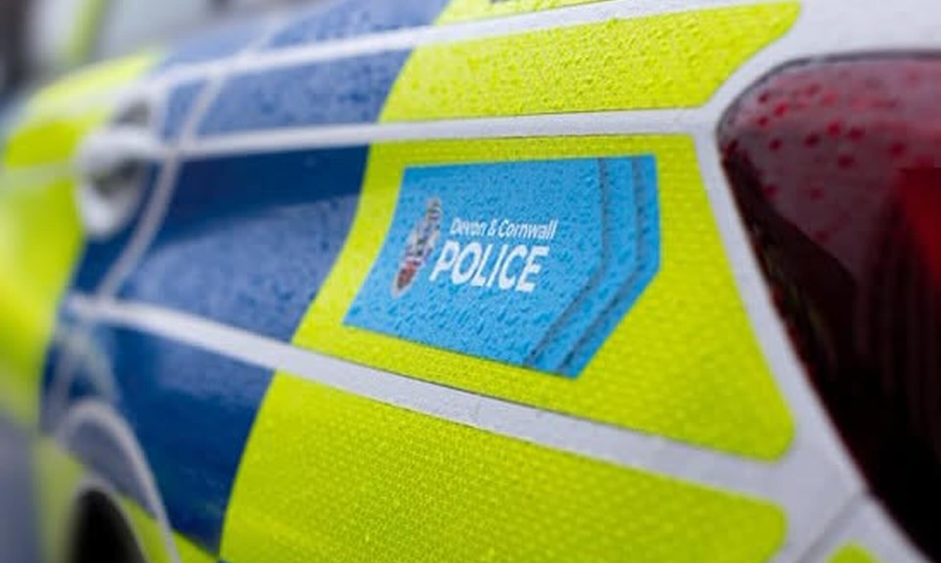 Devon and Cornwall Police livery on a marked police car