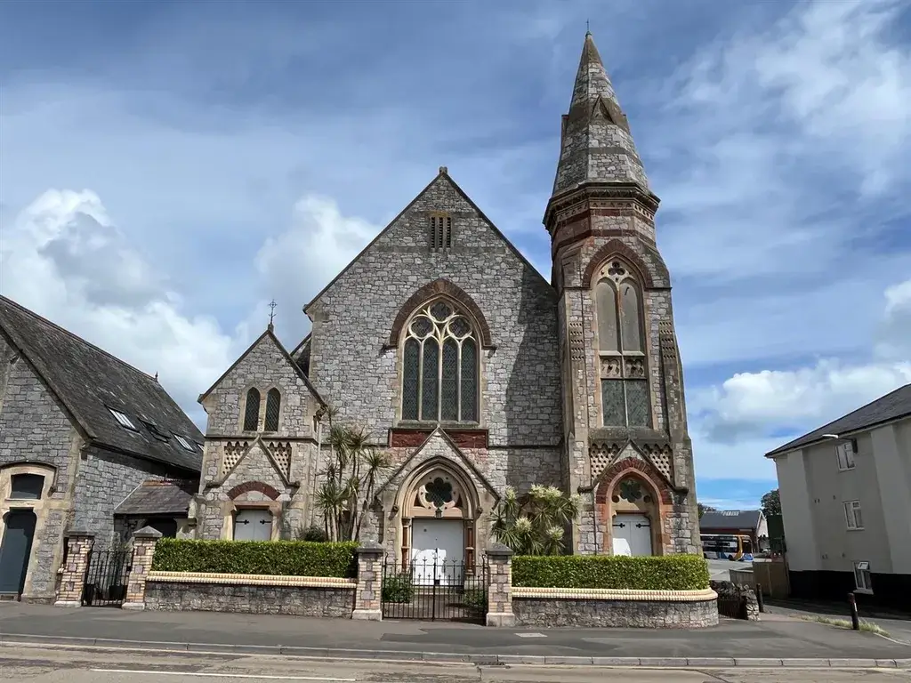 Former church converted into a home for sale in Paignton