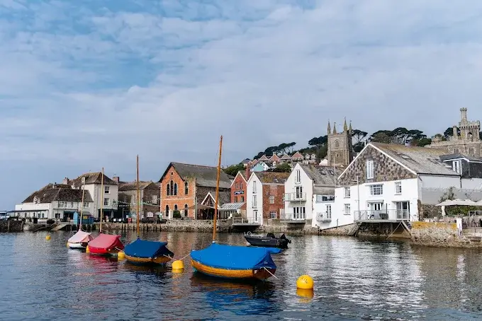 Fowey harbour near The Old Quay House Hotel