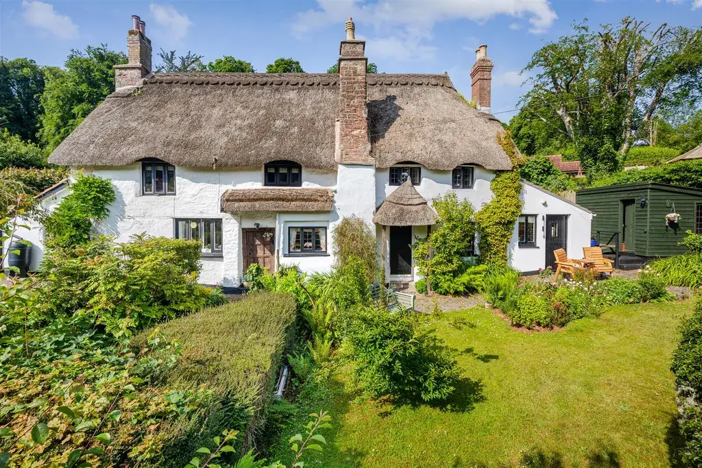 Grade II listed thatched cottage for sale in Cockington Village, Torquay