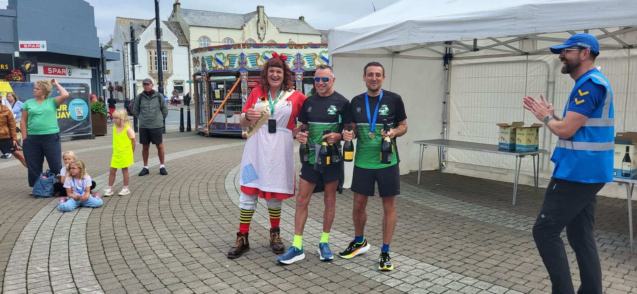 Hayle Runners men's team at the Truro Half Marathon 2026