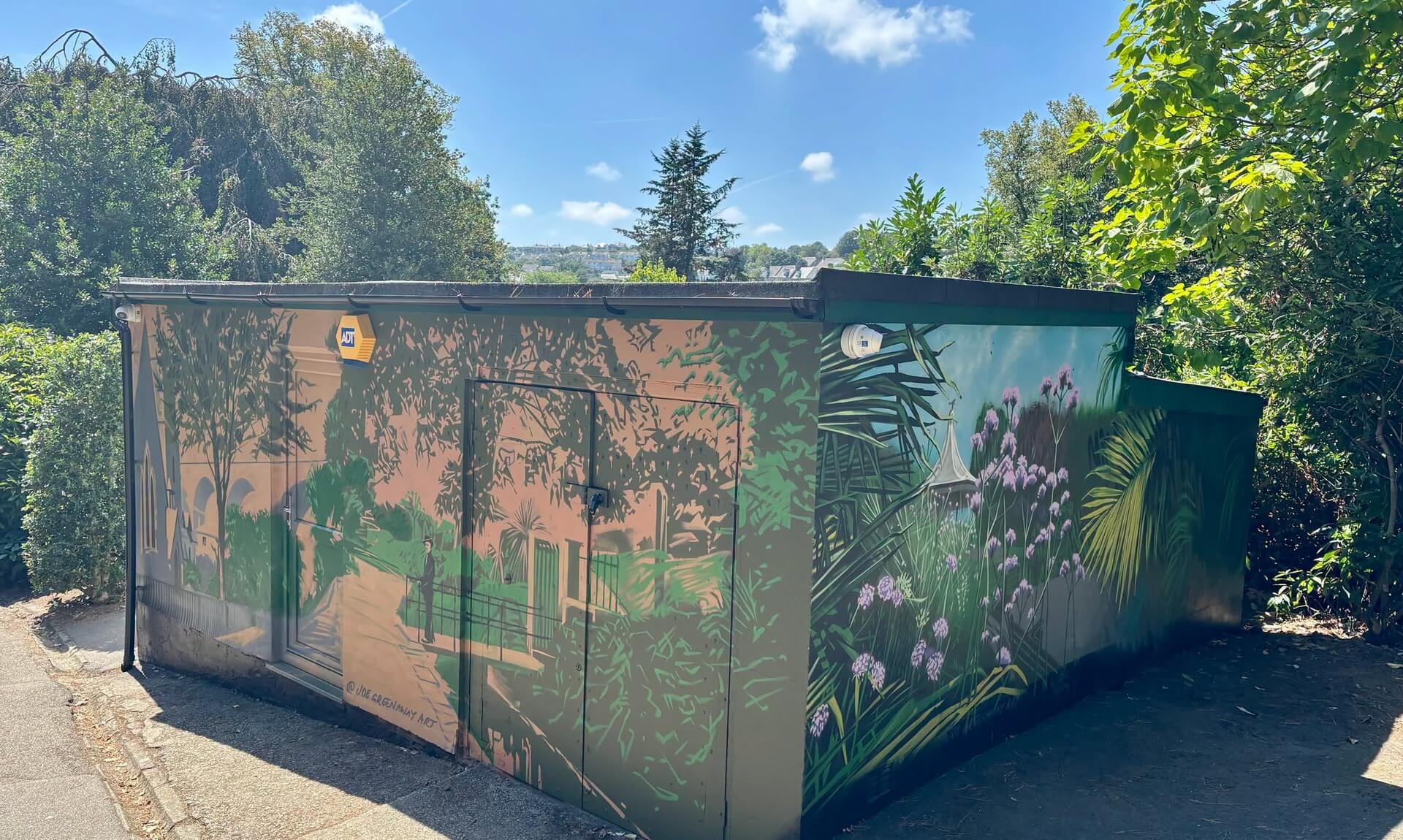 New murals painted on the Victoria Gardens Parks Building in Truro