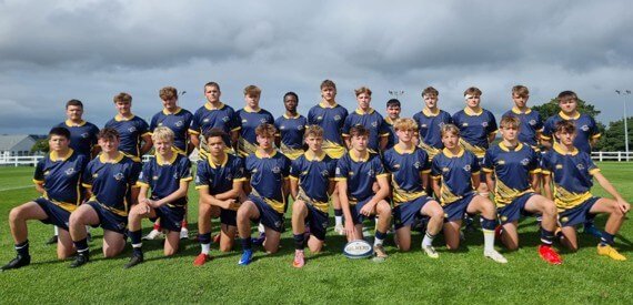 Cornwall College Rugby Academy squad in their new kit