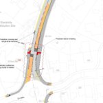 Plan of a new toucan crossing on Bickland Water Road near the Levant Rise roundabout