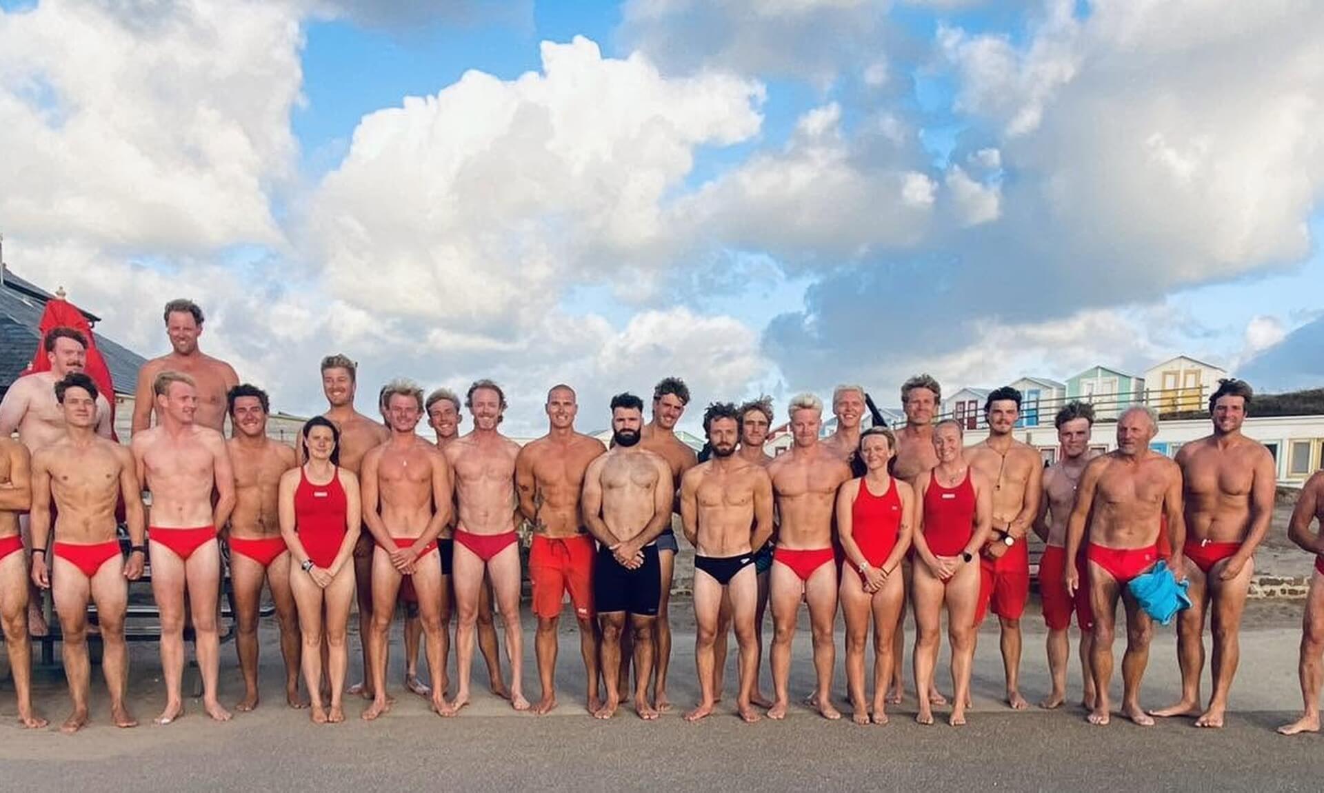 Bude RNLI Lifeguards team photo at Crooklets beach
