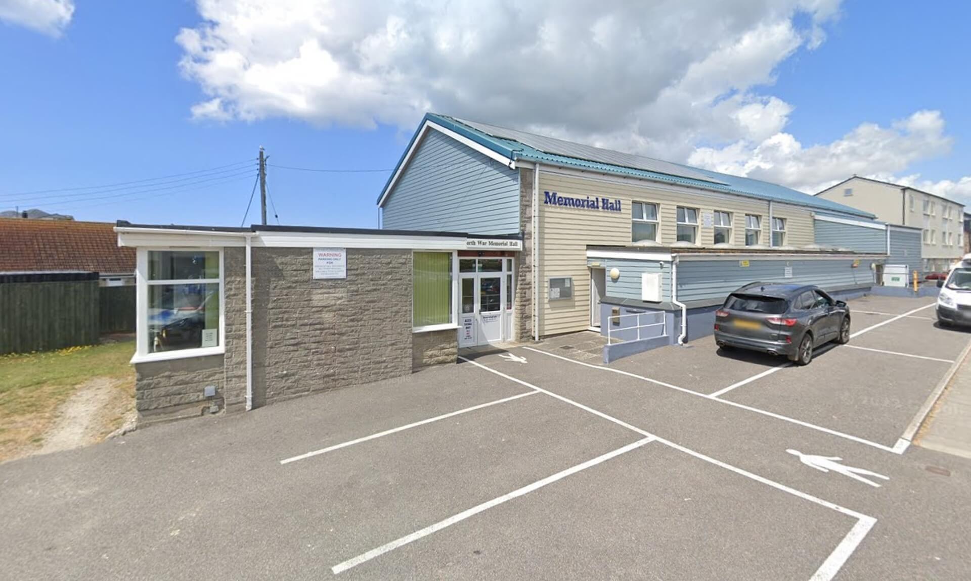 Perranporth Memorial Hall, venue for the Carn to Cove 25th anniversary celebration