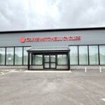 Clive Mitchell Cycles' new showroom exterior at Summercourt near Newquay