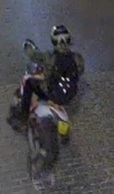 CCTV appeal image of a motorcyclist police want to trace in Falmouth