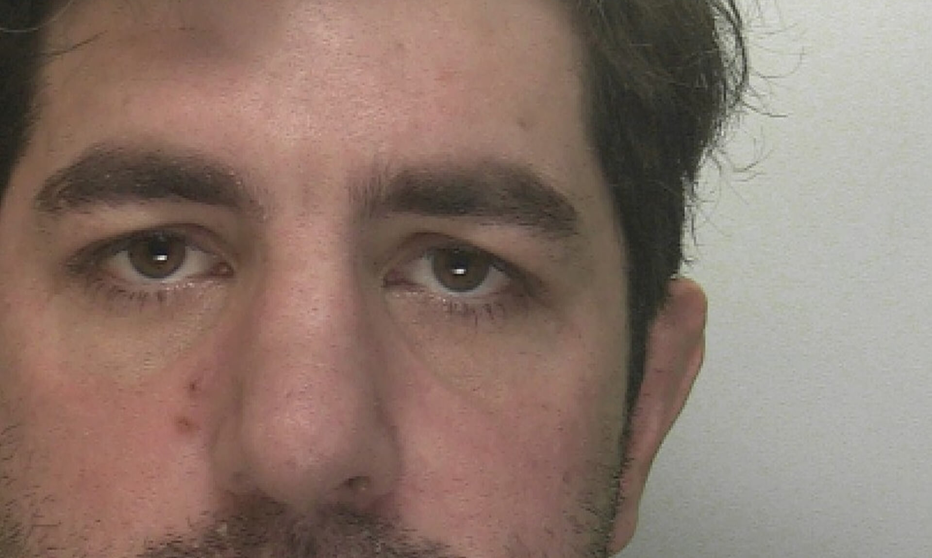 Police custody photo of William Mactavish, wanted in connection with an allegation of stalking