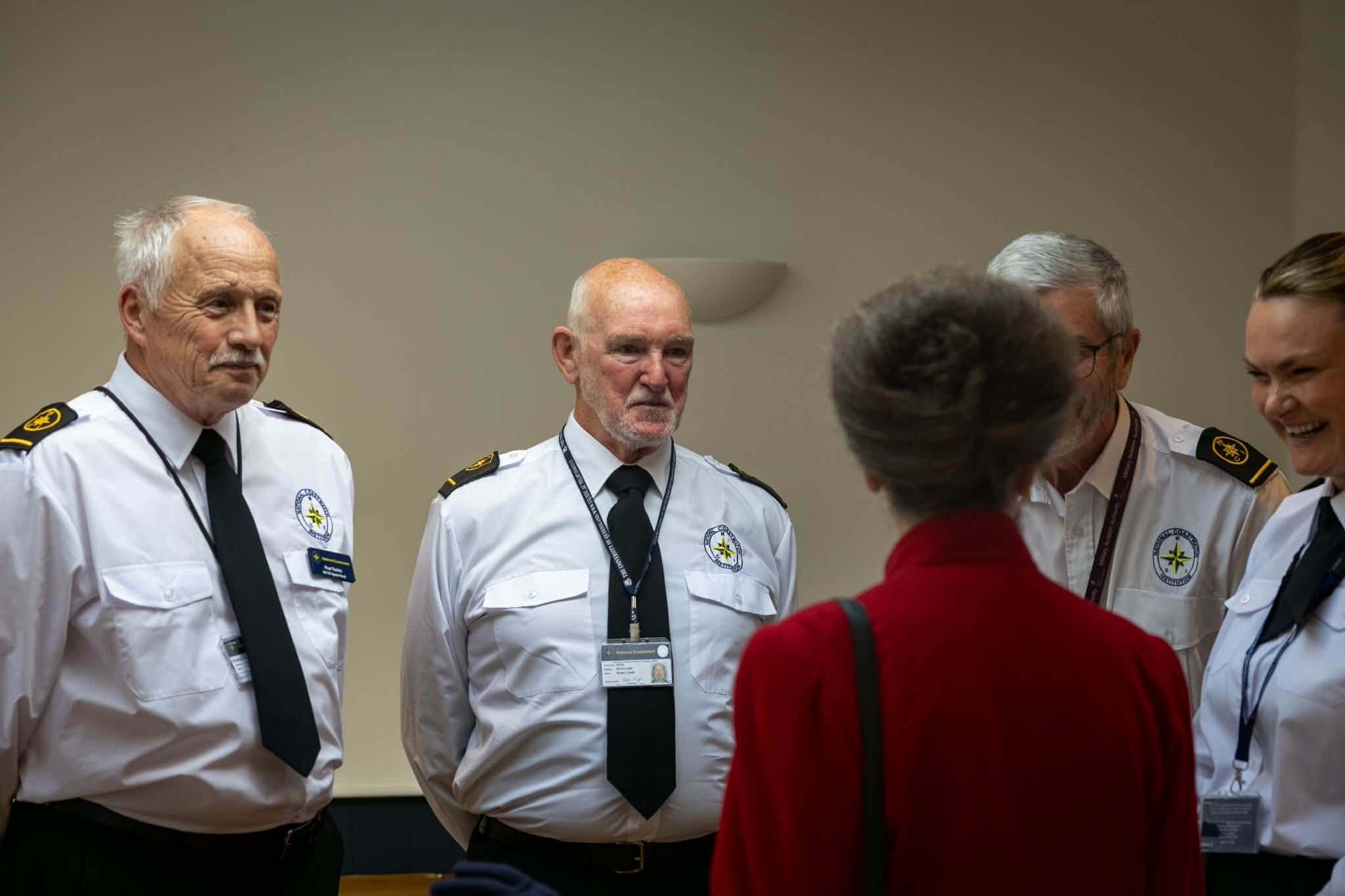 The Princess Royal meeting NCI watchkeepers