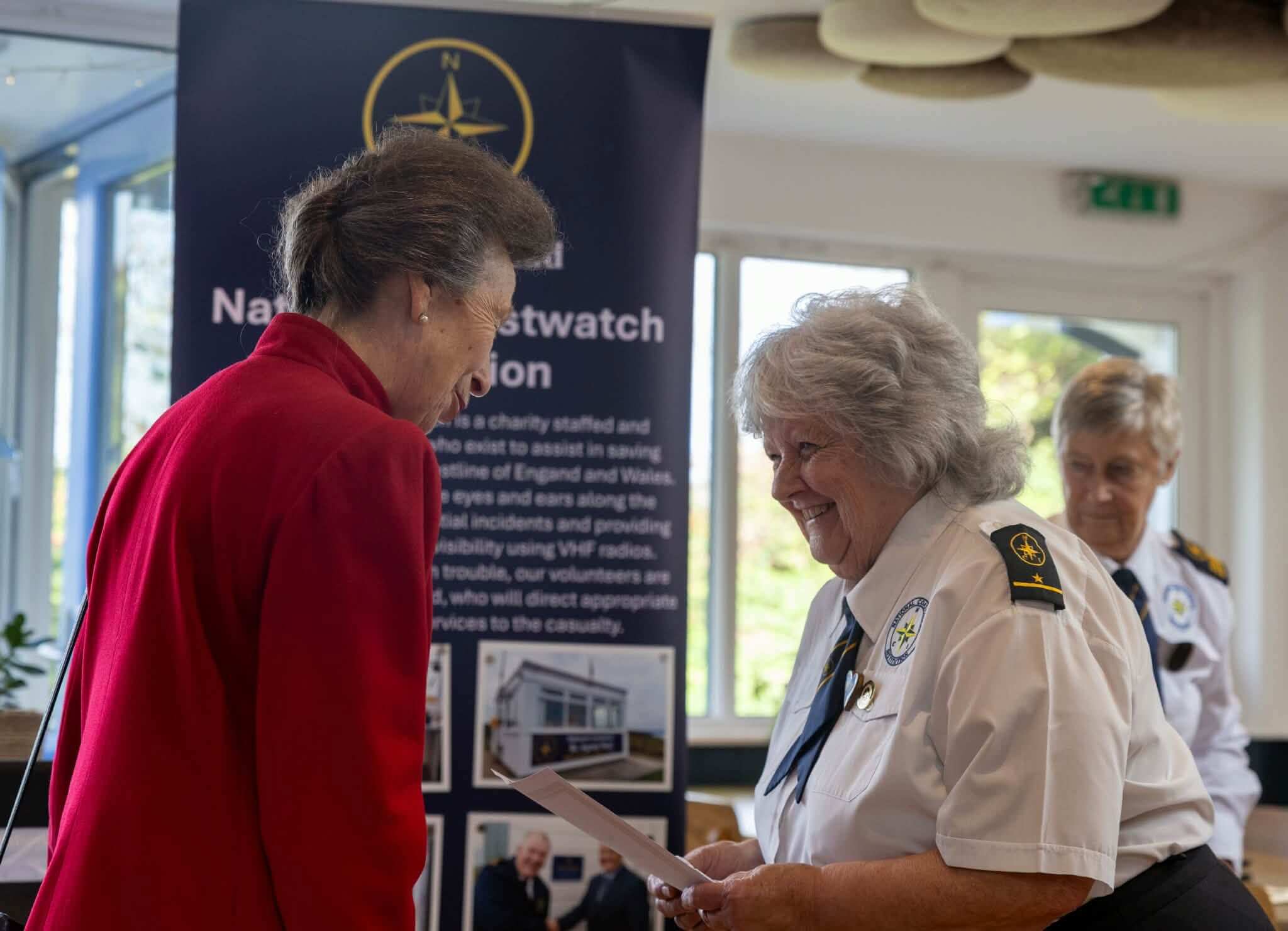 The Princess Royal meeting a St Agnes Head volunteer