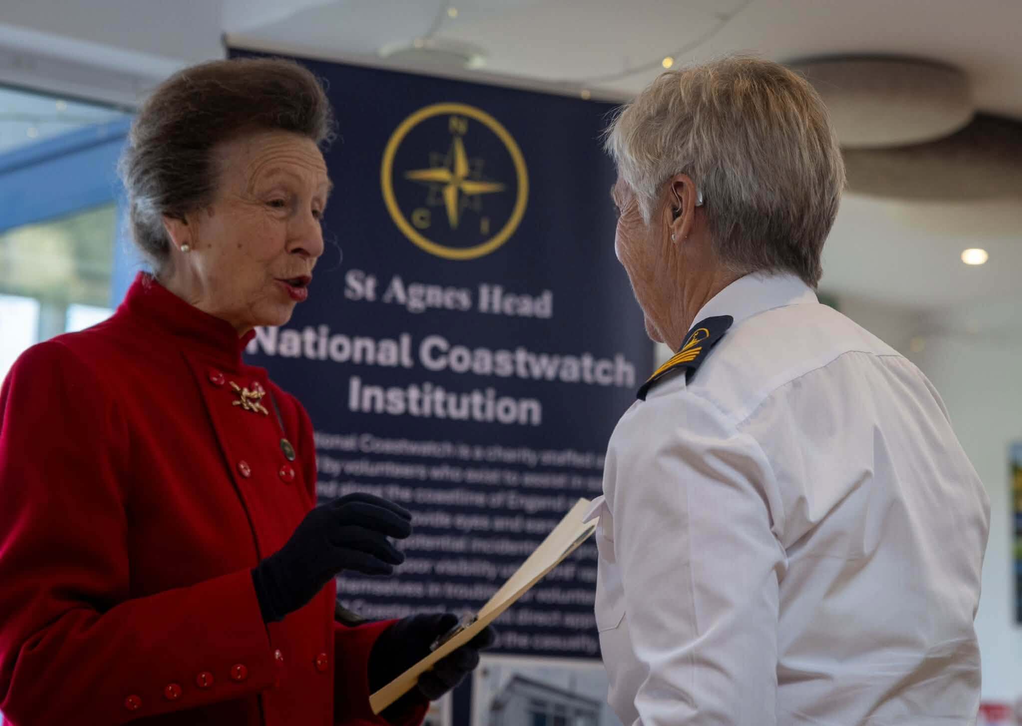 The Princess Royal talking with an NCI volunteer