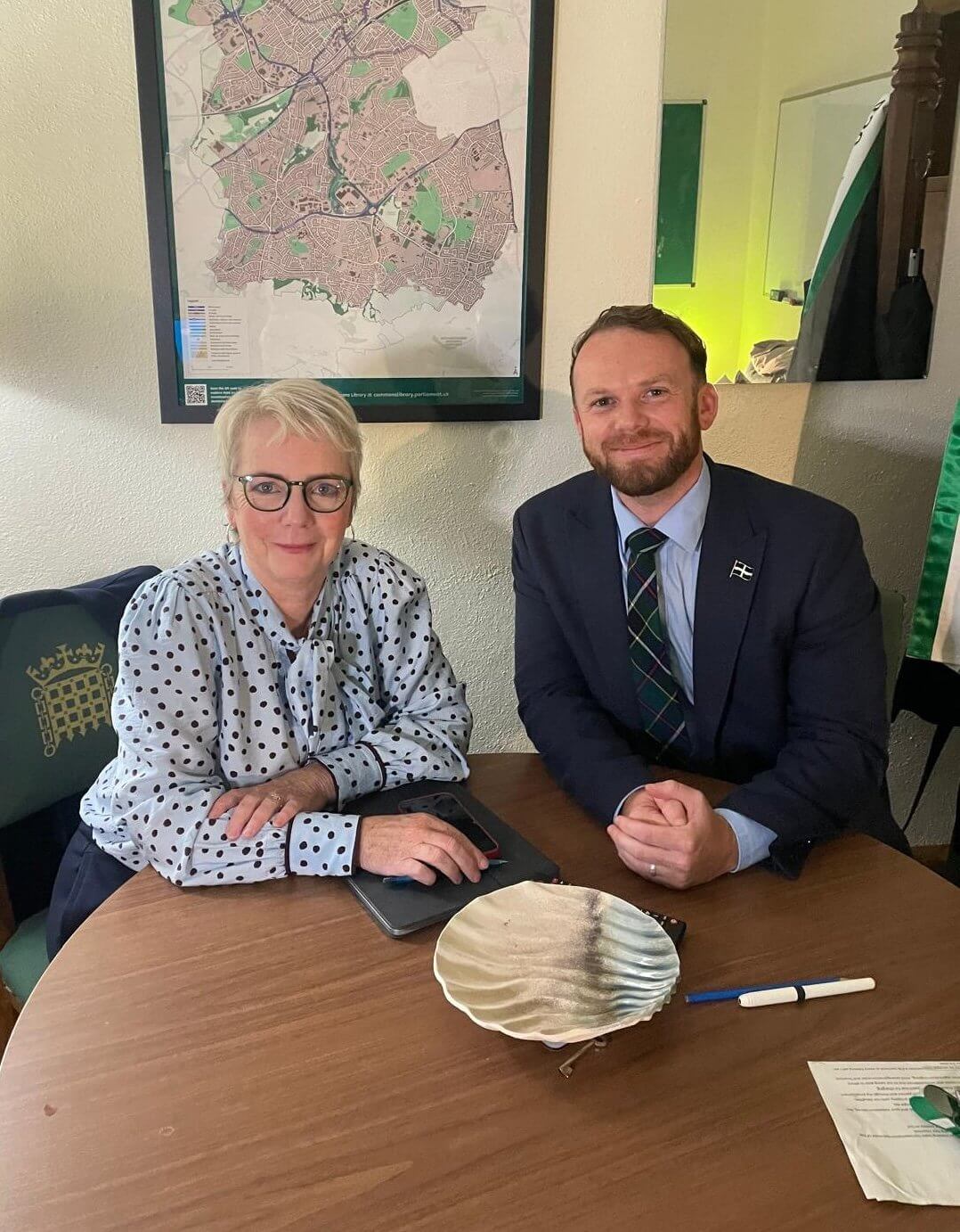 Ben Maguire MP with Health Minister Karin Smyth MP