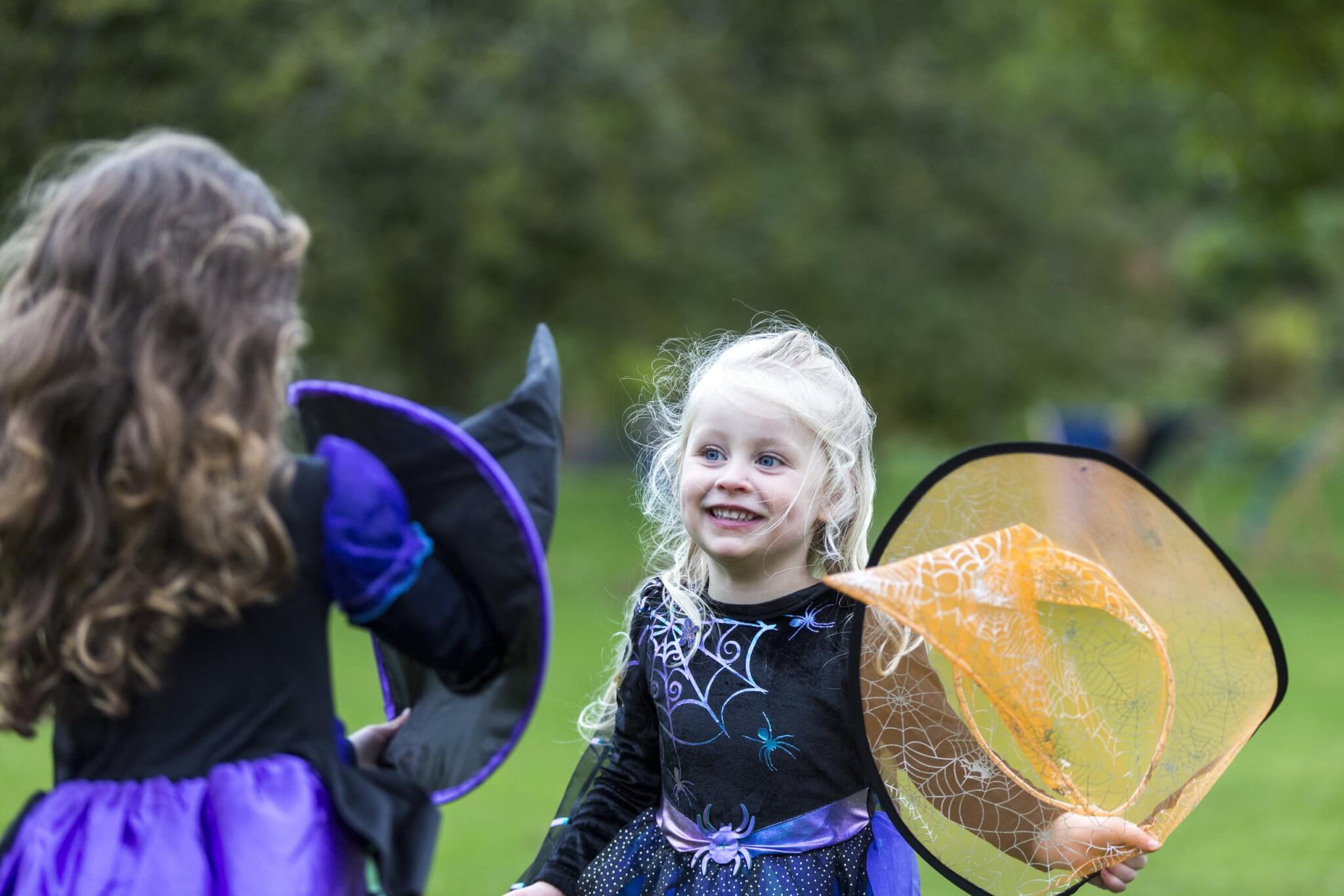 Children dressed up for Halloween