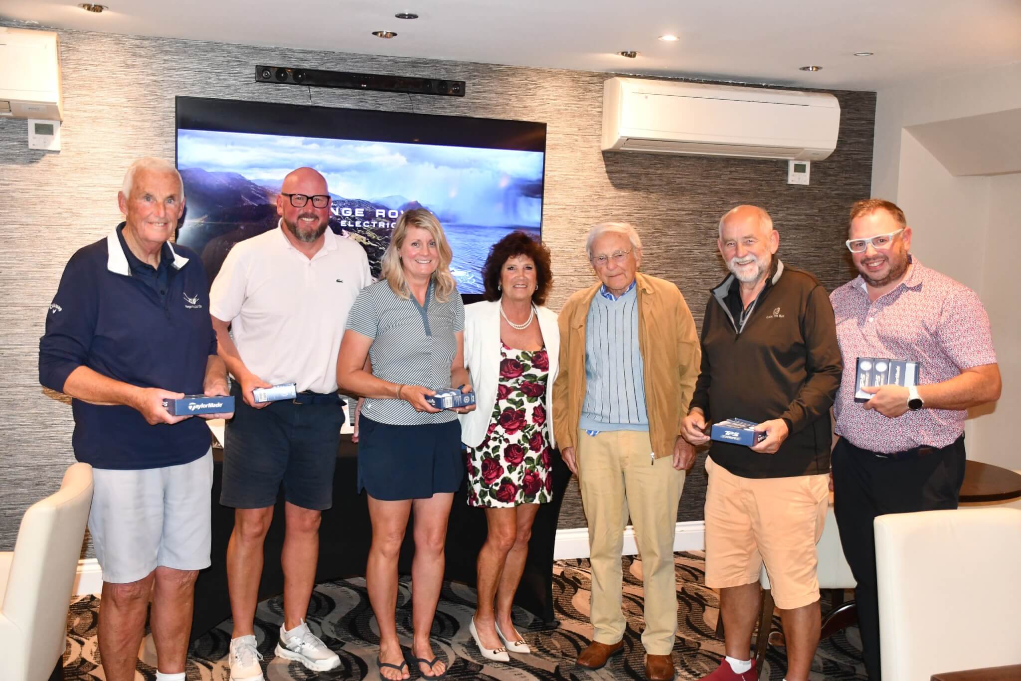 Prize winners at the Hawkins Motor Group Charity Golf Day at Carlyon Bay Golf Club