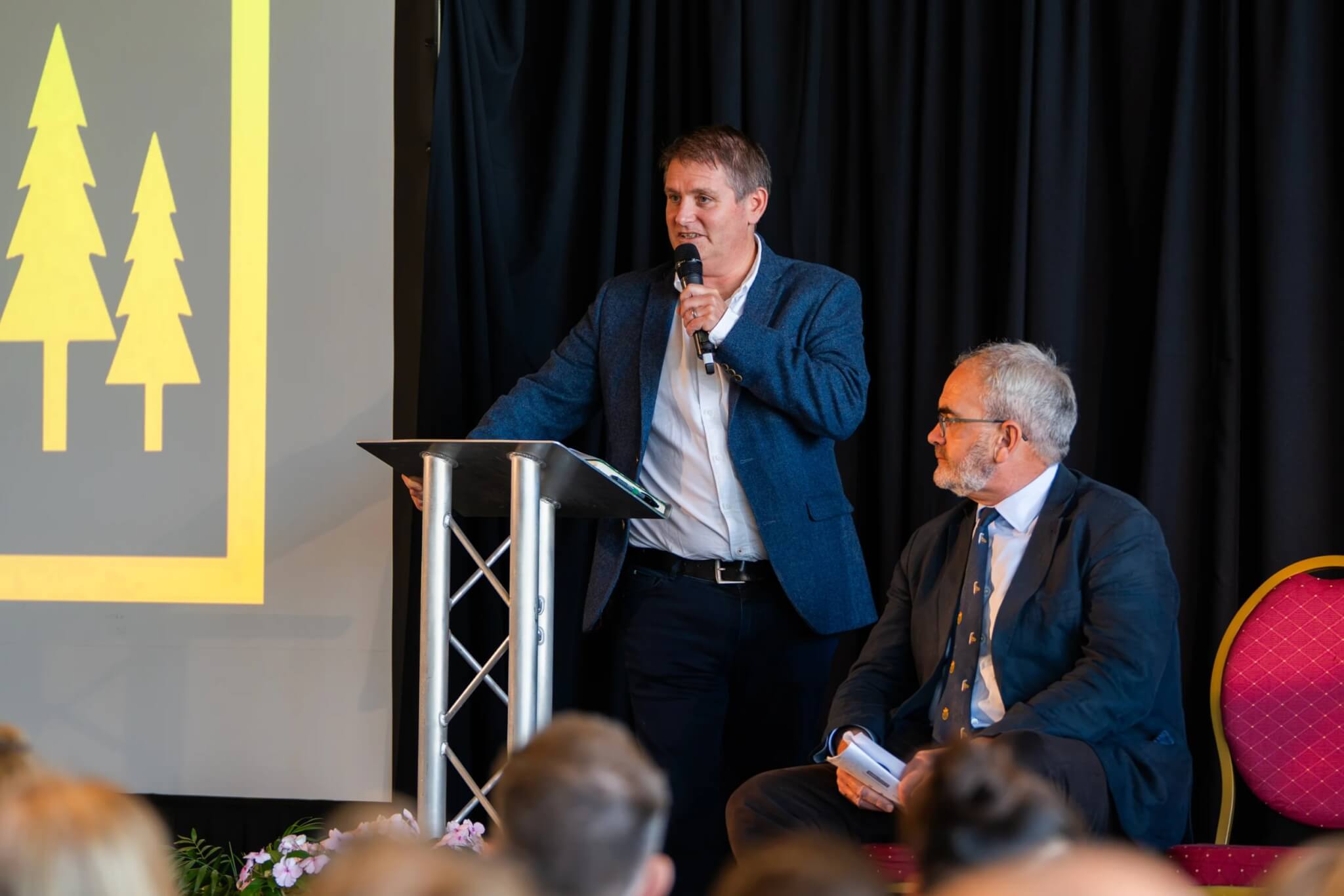 Dan James speaking at Nature Connected Lives at the Eden Project