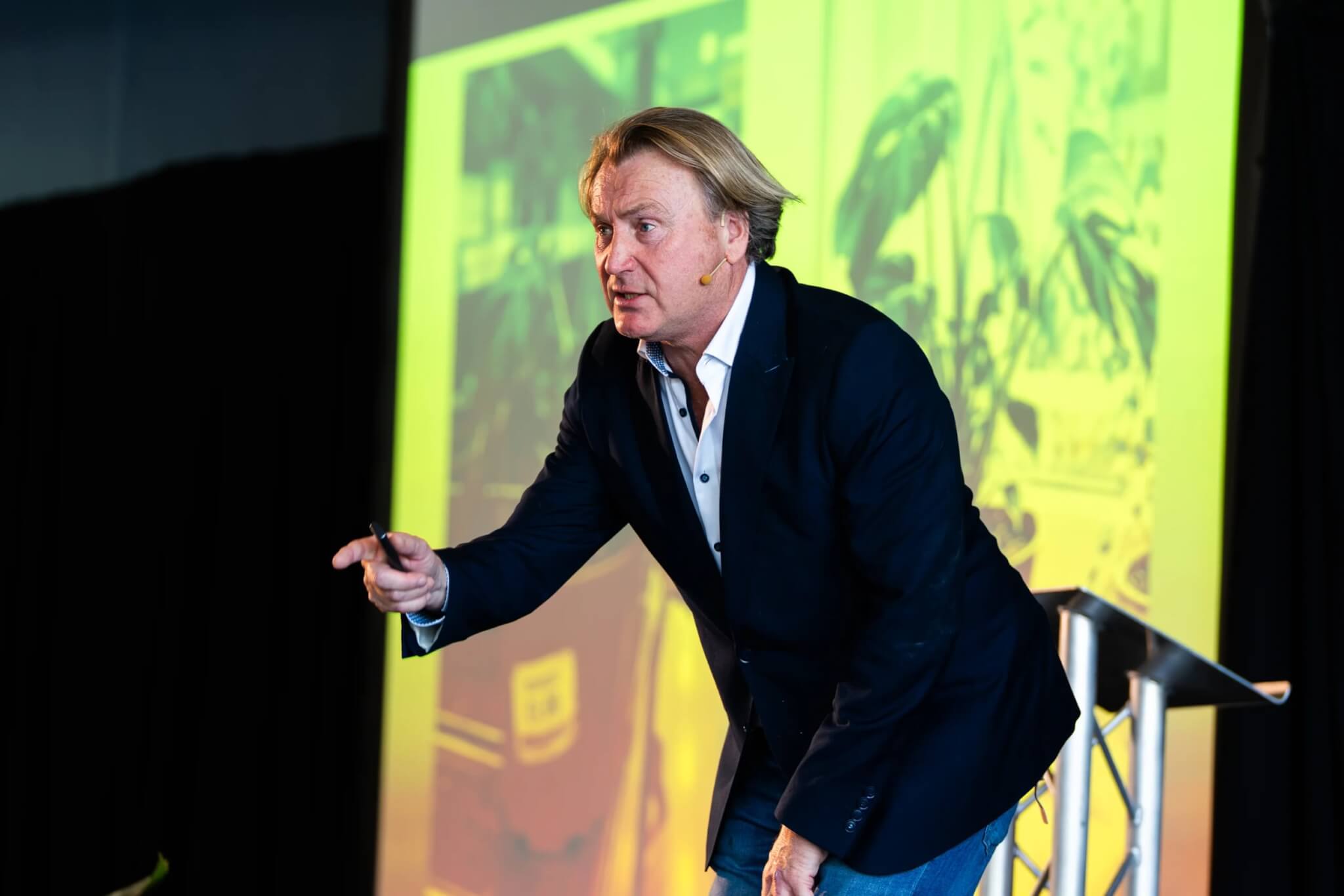 David Domoney speaking at Nature Connected Lives at the Eden Project