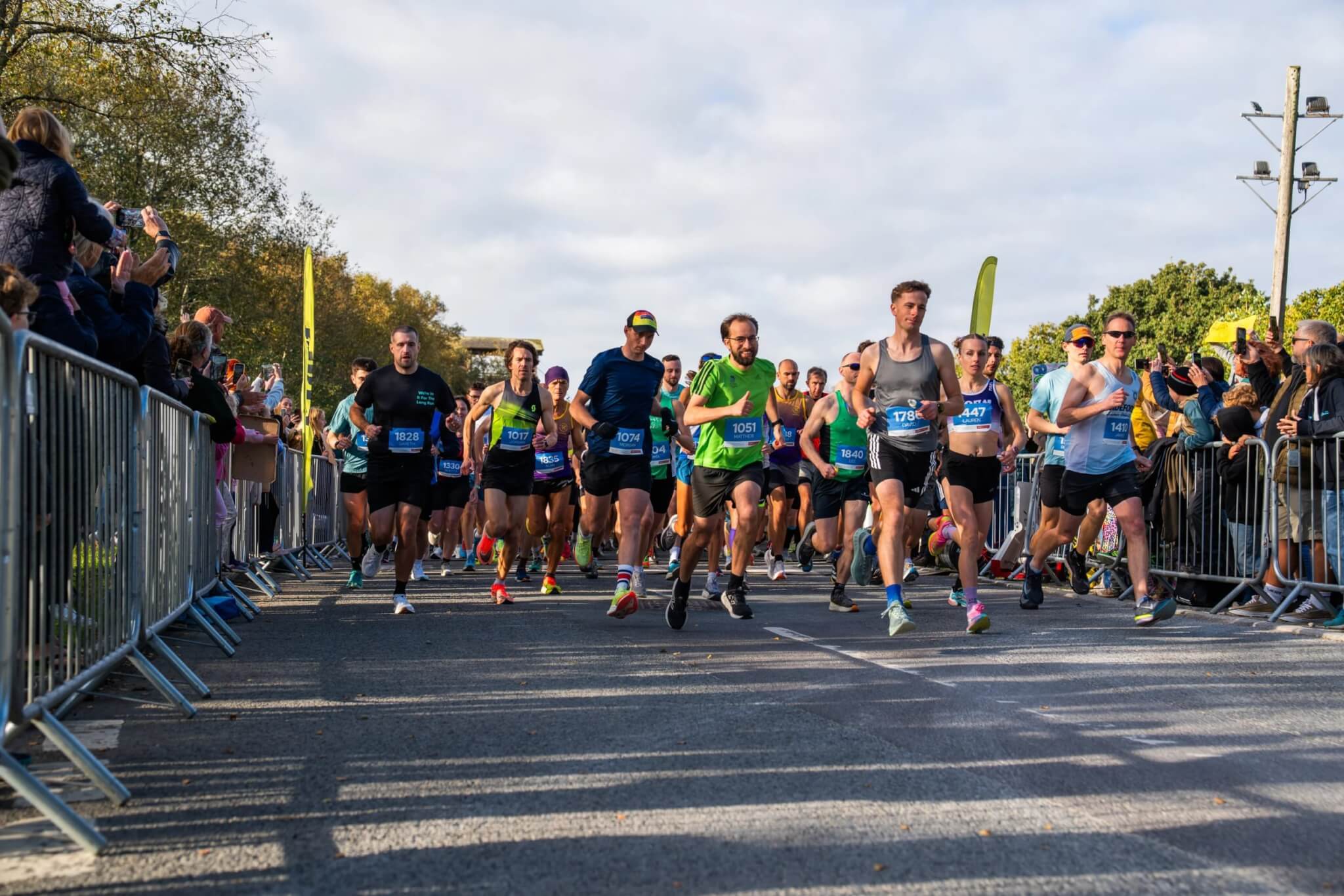 Runners starting the Eden Project Half Marathon