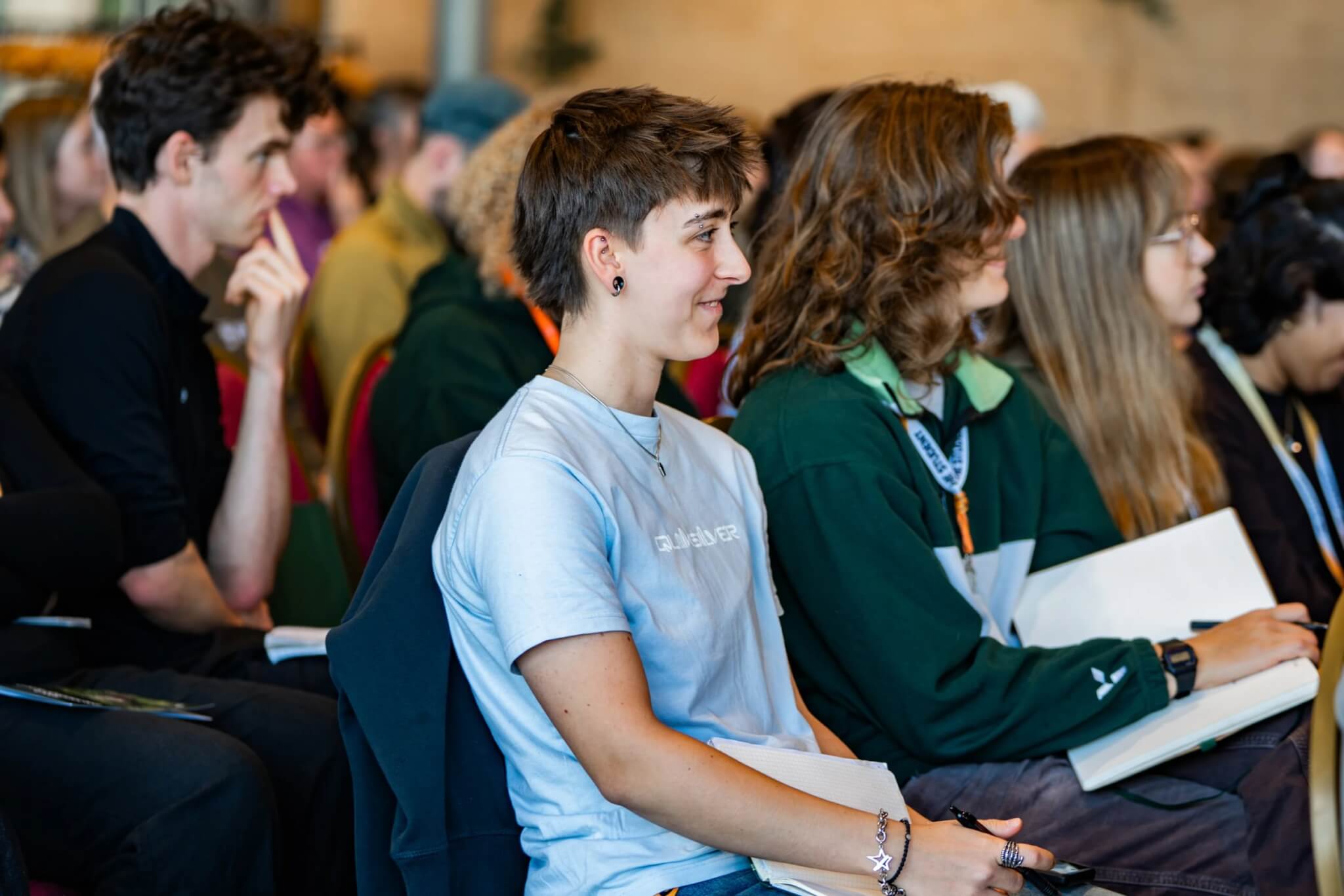 Delegates listening at Nature Connected Lives at the Eden Project