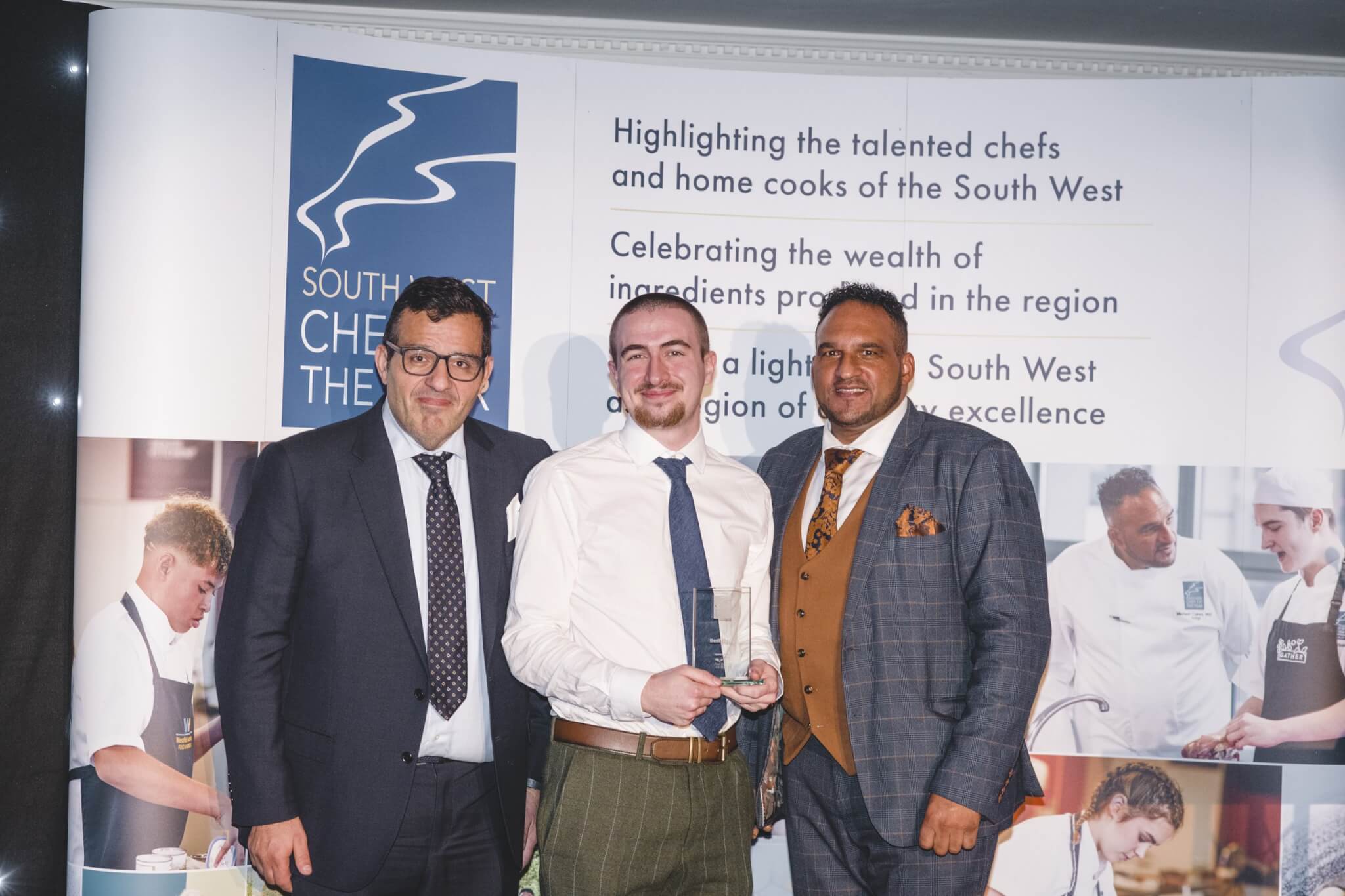 Franco Ventriglia from Four Seasons Fruiterers, Jacob Ashburton-Dunning and Michael Caines