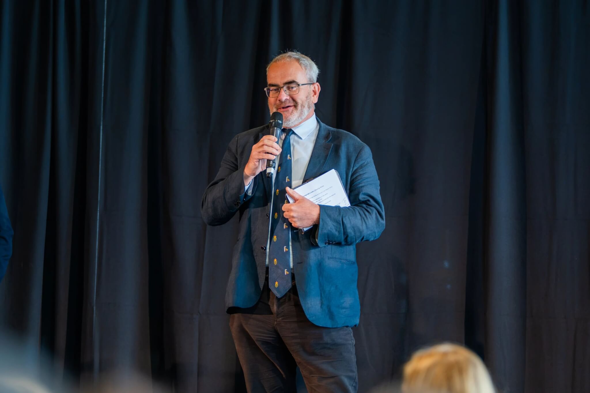 Geraint Richards speaking at Nature Connected Lives at the Eden Project