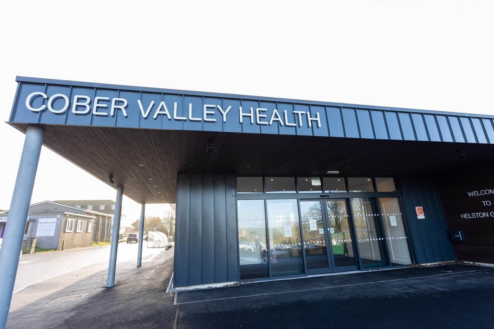 Entrance to the health centre at The Gateway in Helston