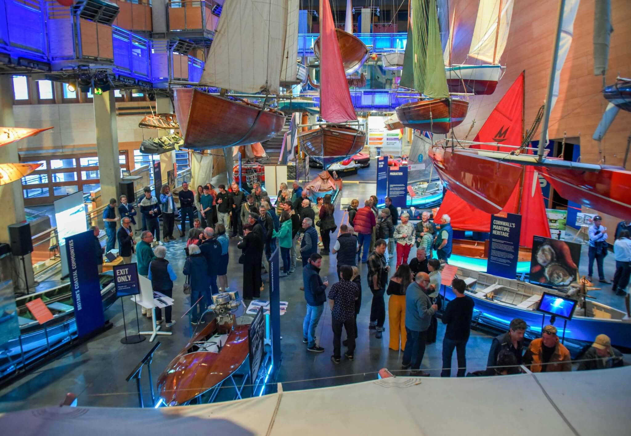 Guests at National Maritime Museum Cornwall for Cockwells' 30th anniversary