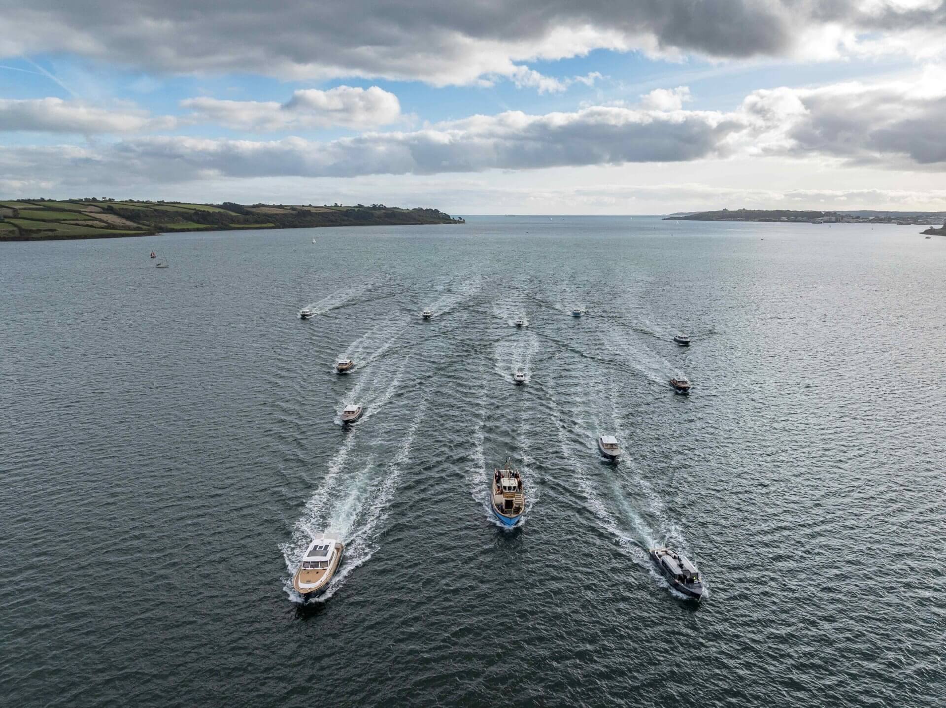 Cockwells flotilla including the Falmouth to St Mawes ferry The Duchess of Cornwall