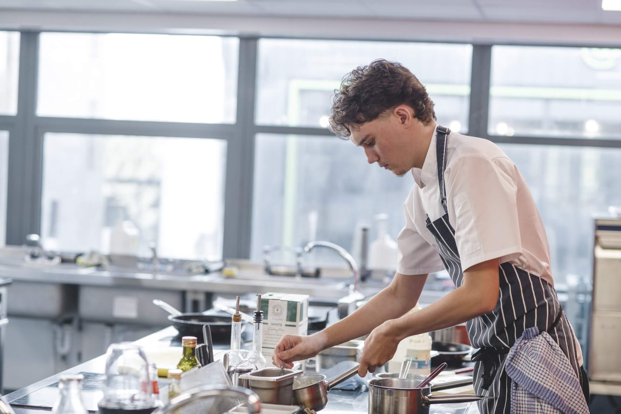 Josh Goodman cooking