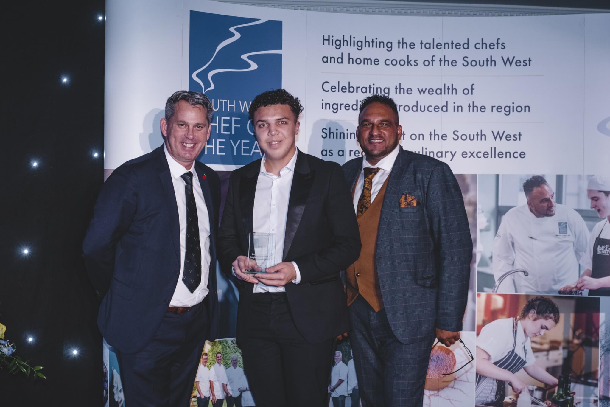 L-R Jeremy Wright from Luscombe, Charlie Bowie and Michael Caines