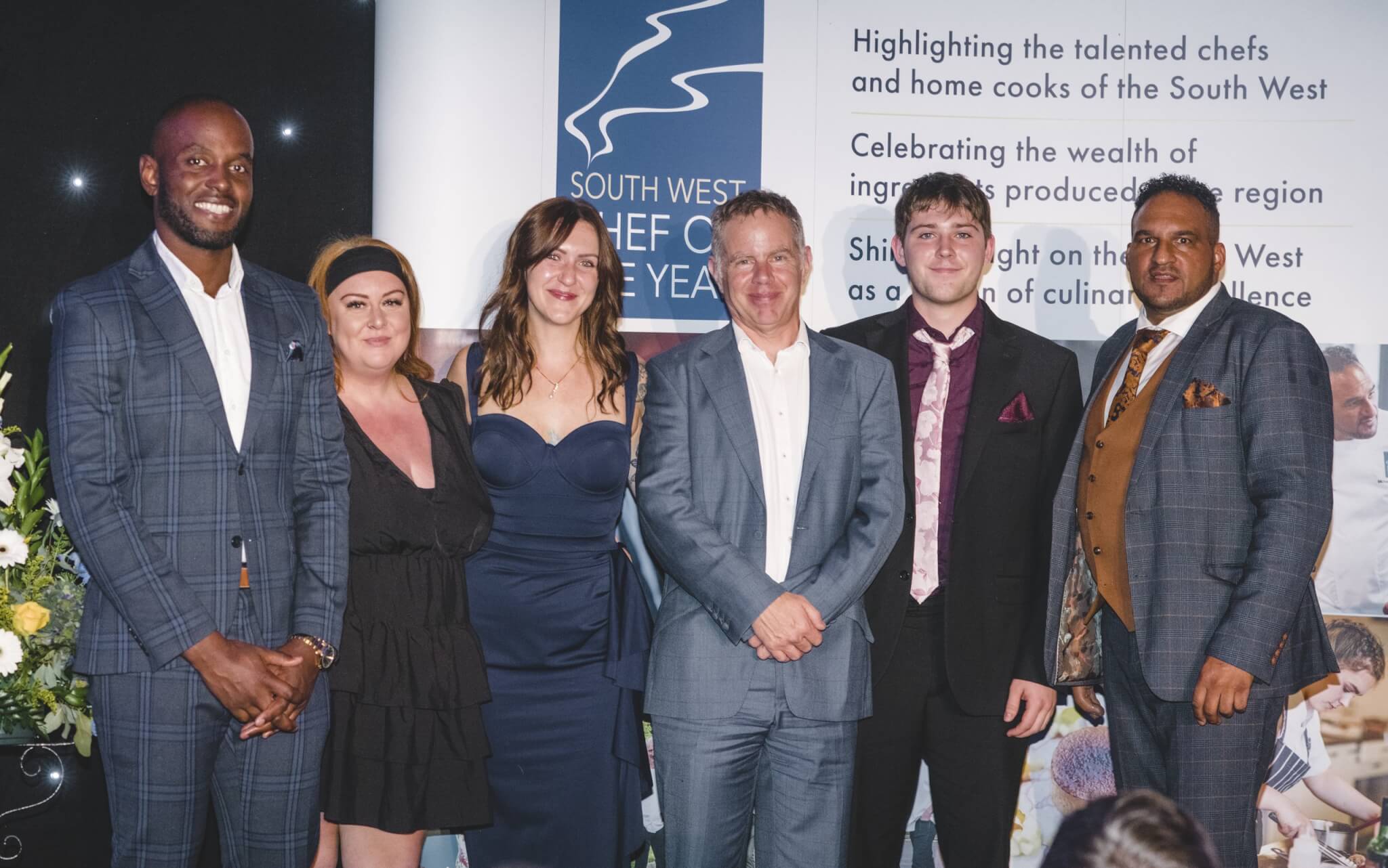 L-R Oscar Egbulam, Stephanie Jeffries, Monika Middleton, Dave Morgan and Riley Pearce