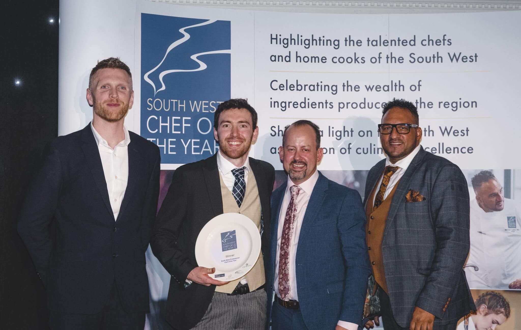 L-R Rory Larkin, Will Bradridge, Seth Ward and Michael Caines