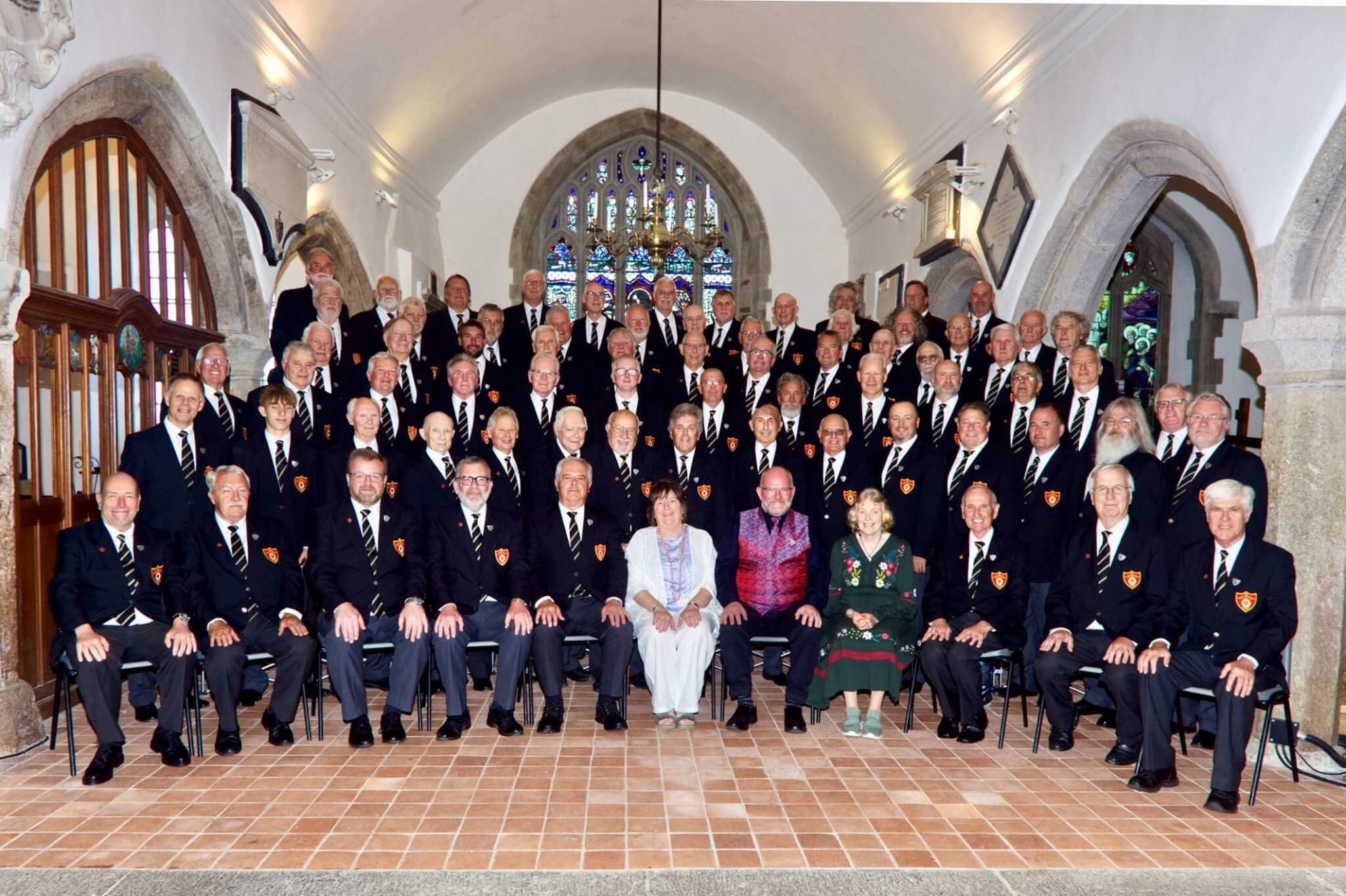 Mousehole Male Voice Choir in a church