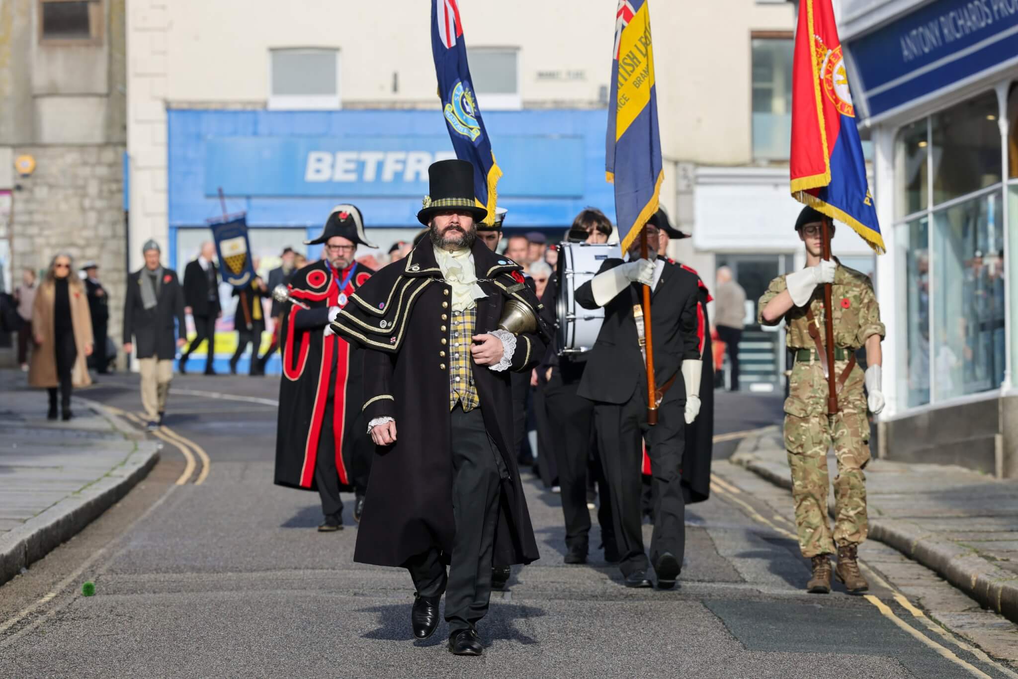 Remembrance Sunday Parade and Service in Penzance