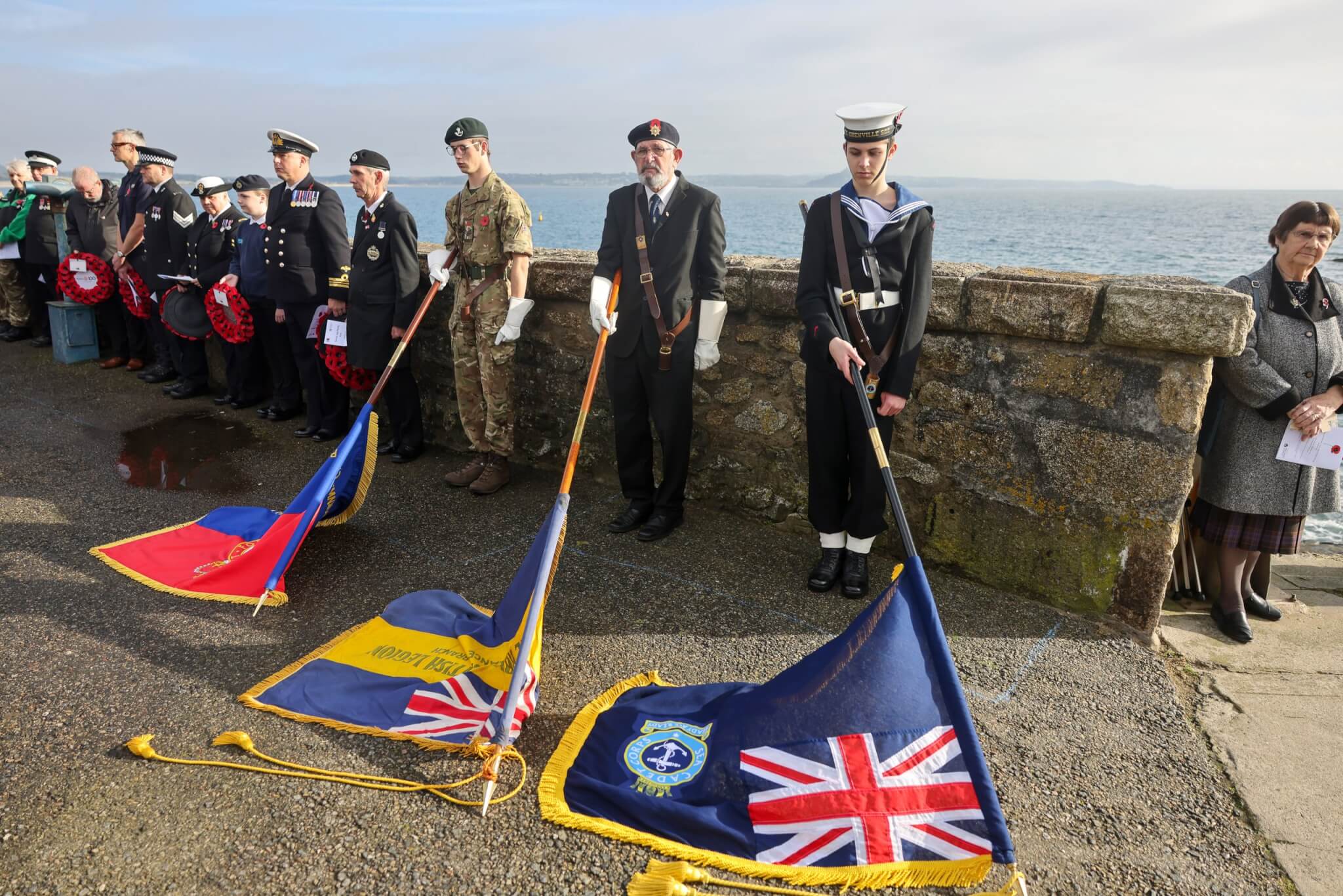 Remembrance Sunday Parade and Service in Penzance