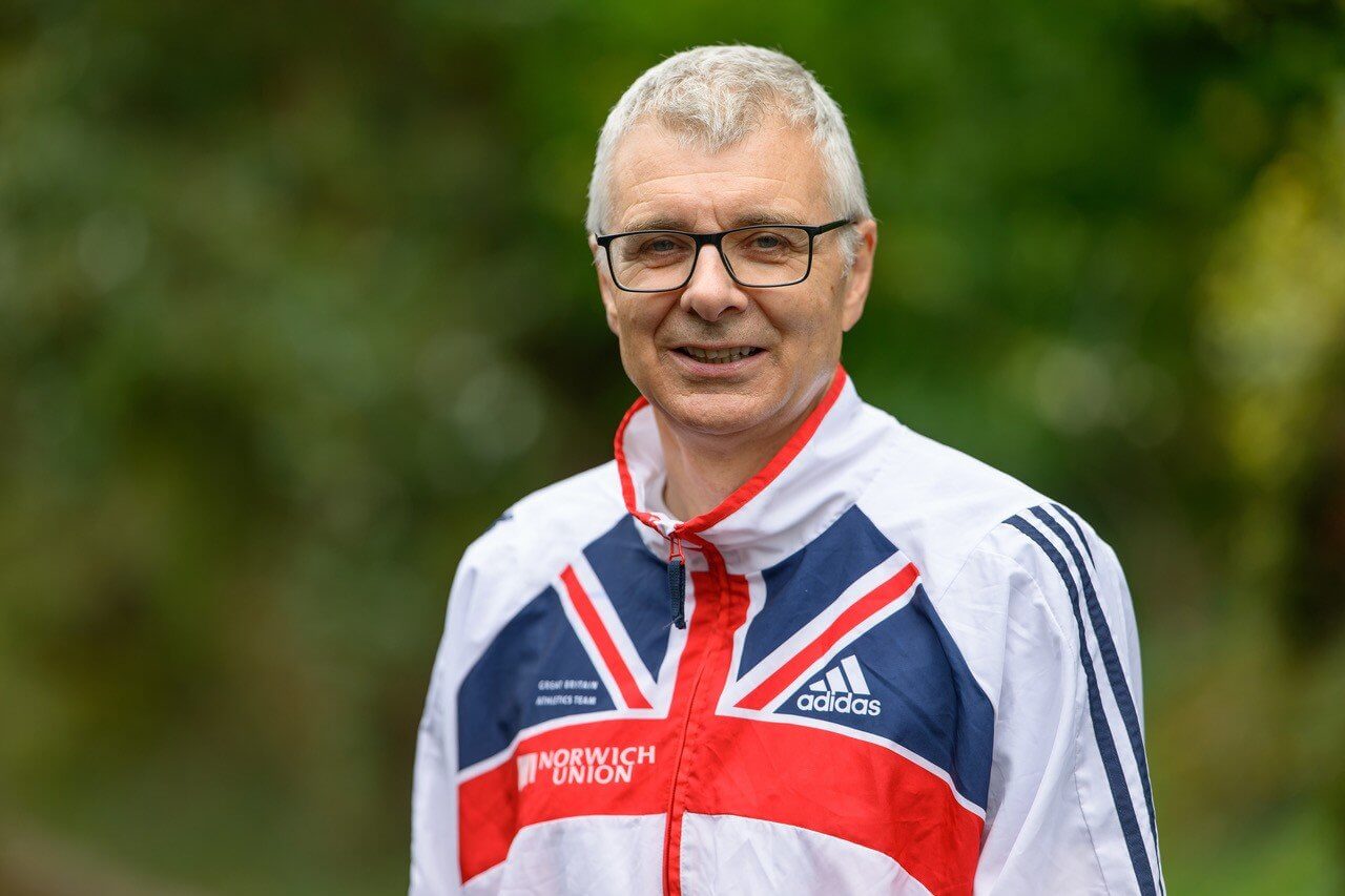Man in a Great Britain Athletics Team jacket