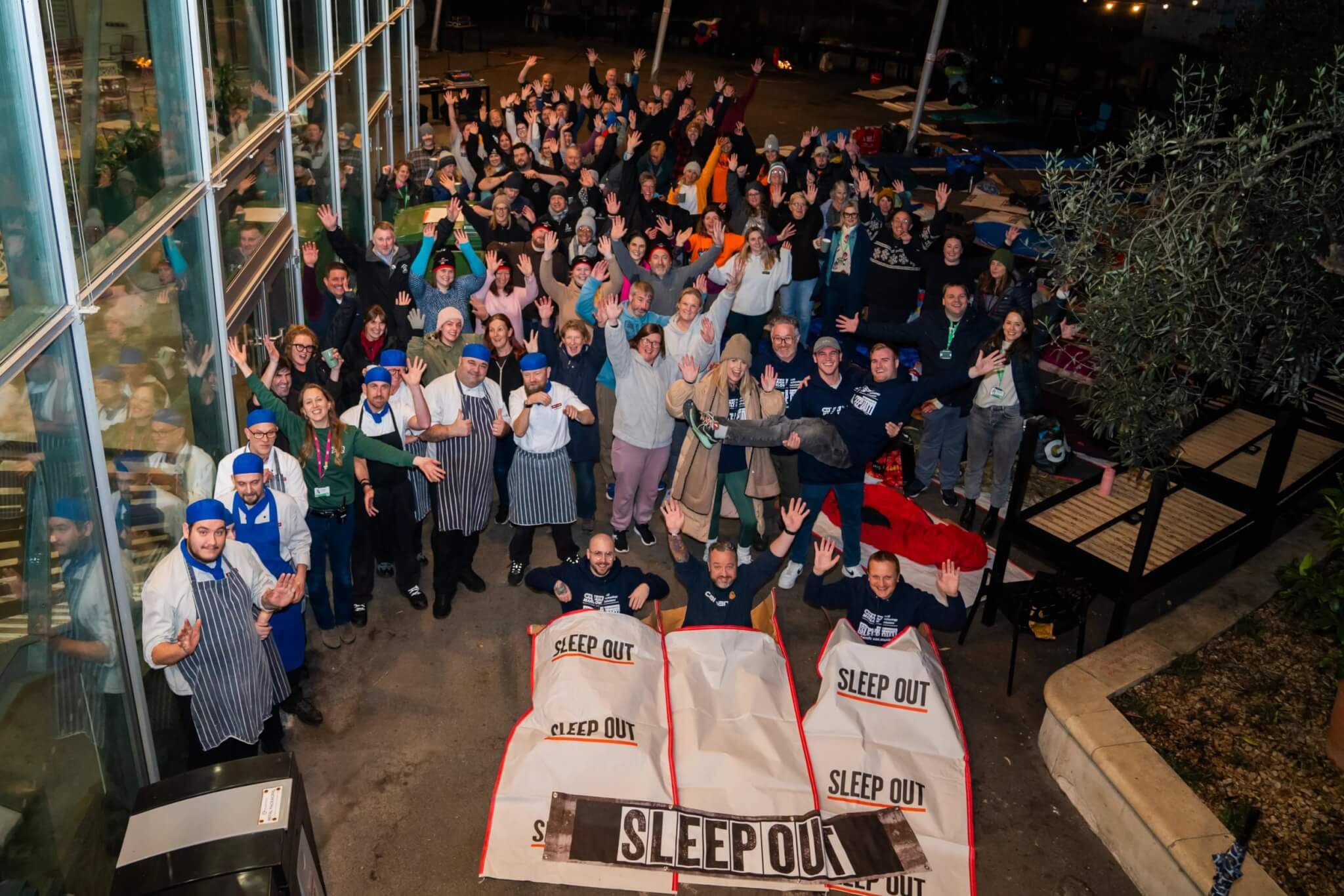 Eden Project Sleep Out for homelessness charities