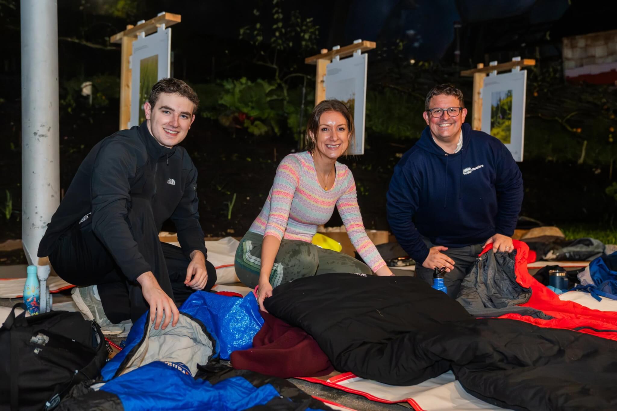 Eden Project Sleep Out for homelessness charities