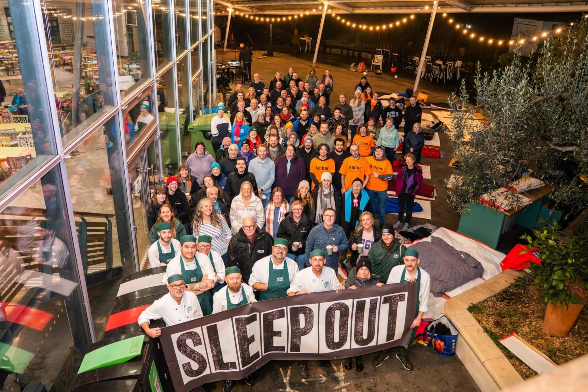 Eden Project Sleep Out for homelessness charities